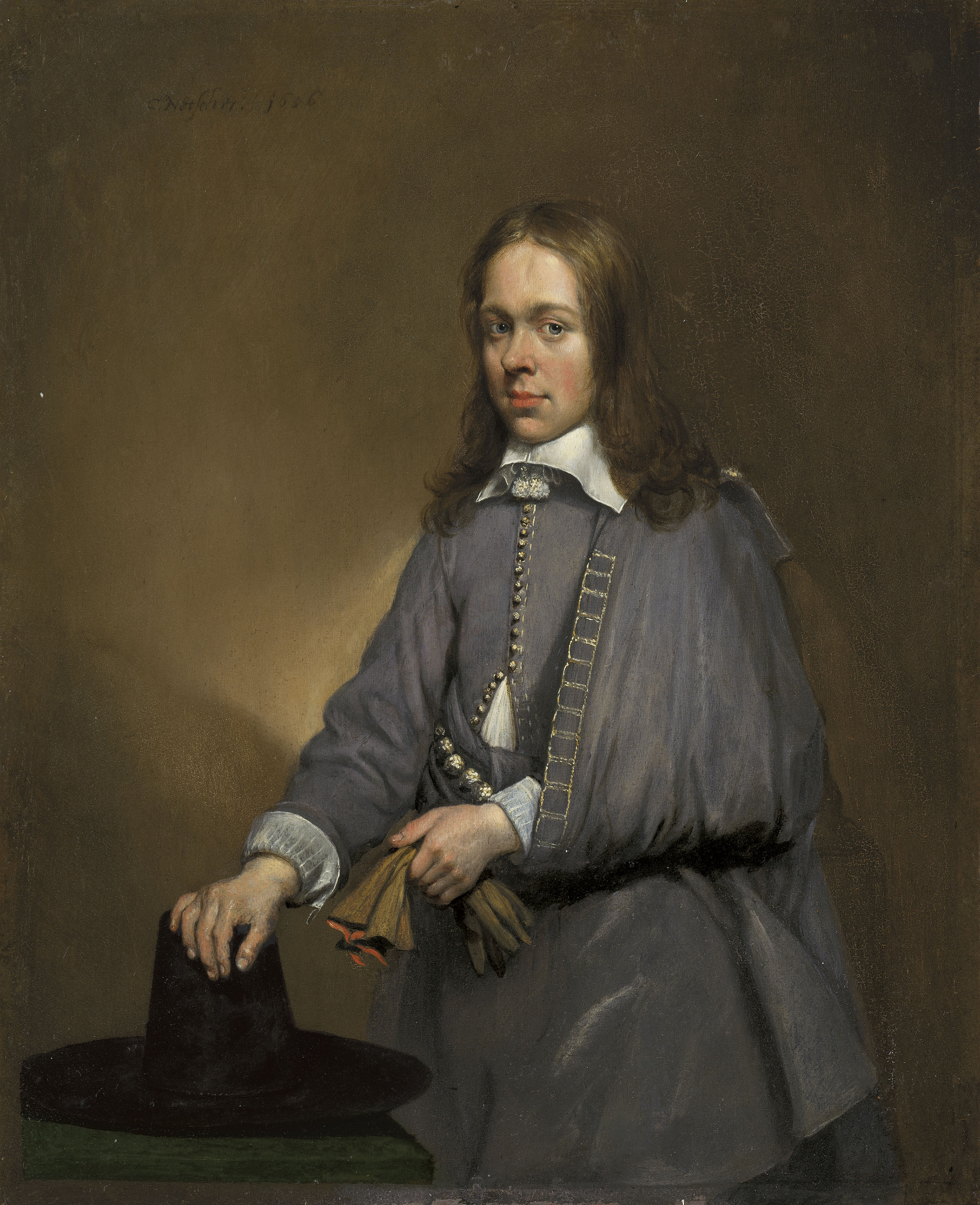 Caspar Netscher Heidelberg 1635 36 1684 The Hague Portrait Of