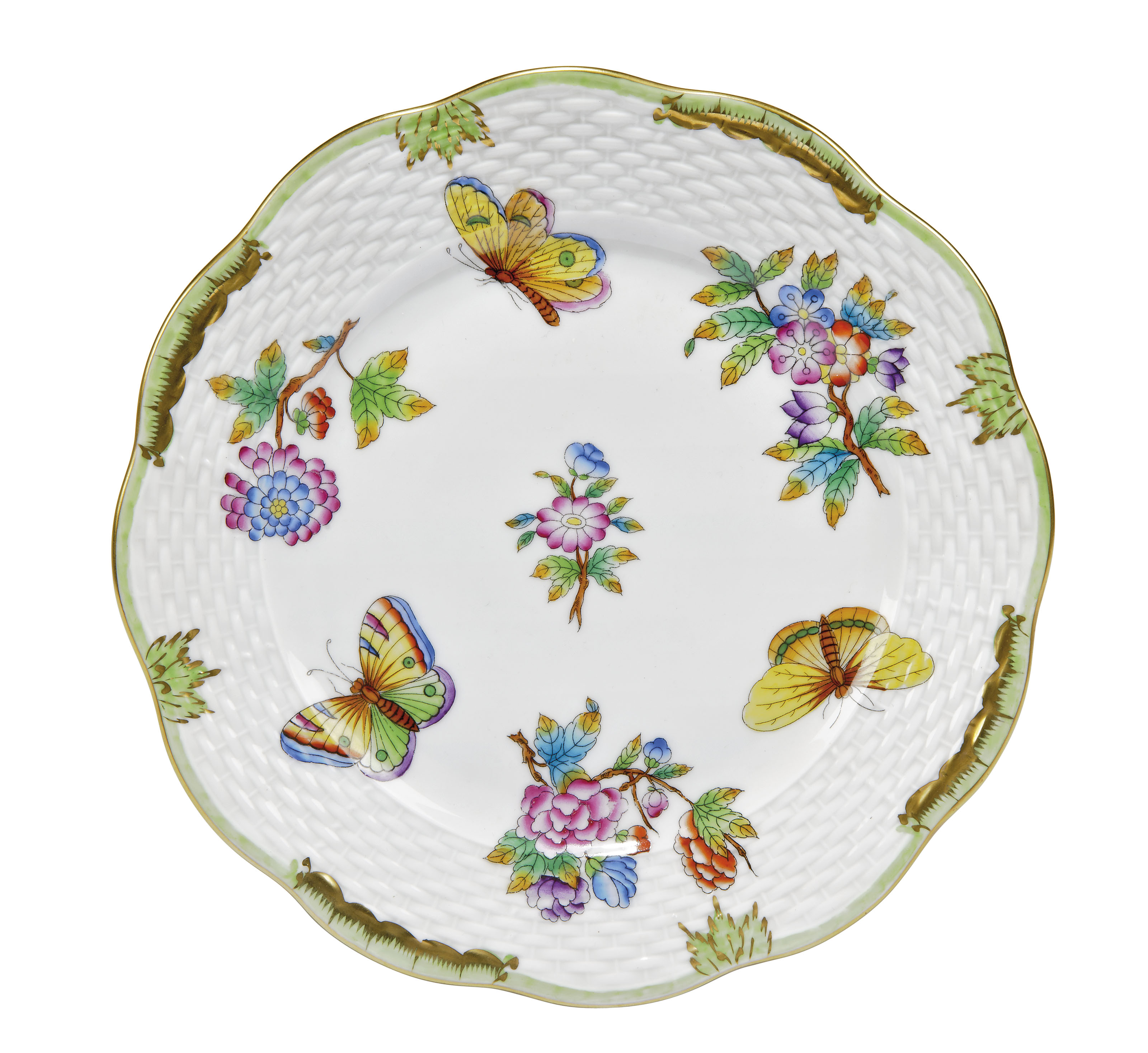 AN EXTENSIVE HEREND PORCELAIN QUEEN VICTORIA PATTERN PART TABLESERVICE