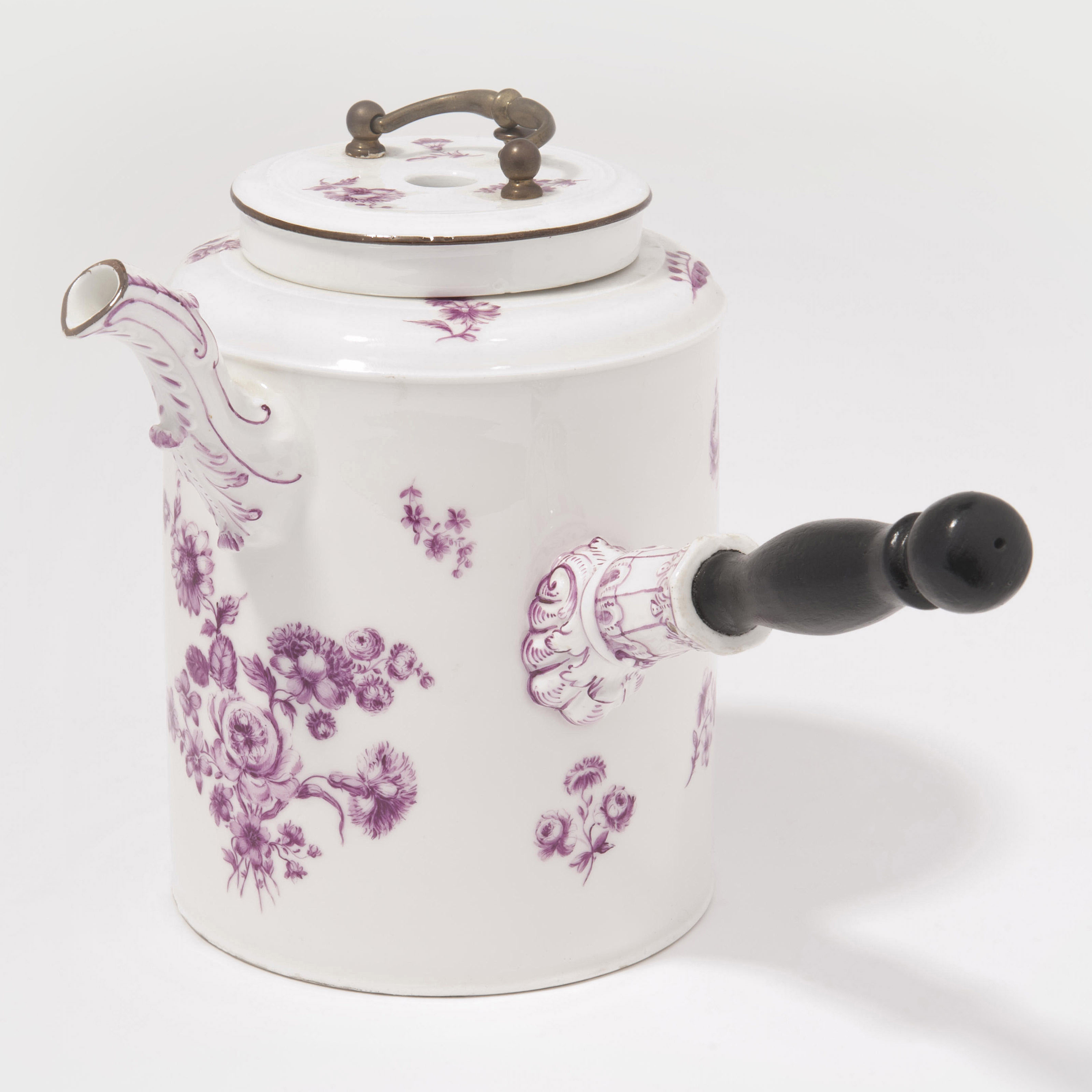 ☆つくる 未使用 MEISSEN ポット A MEISSEN PORCELAIN GILT-METAL-MOUNTED HOT-CHOCOLATE-POT AND COVER
