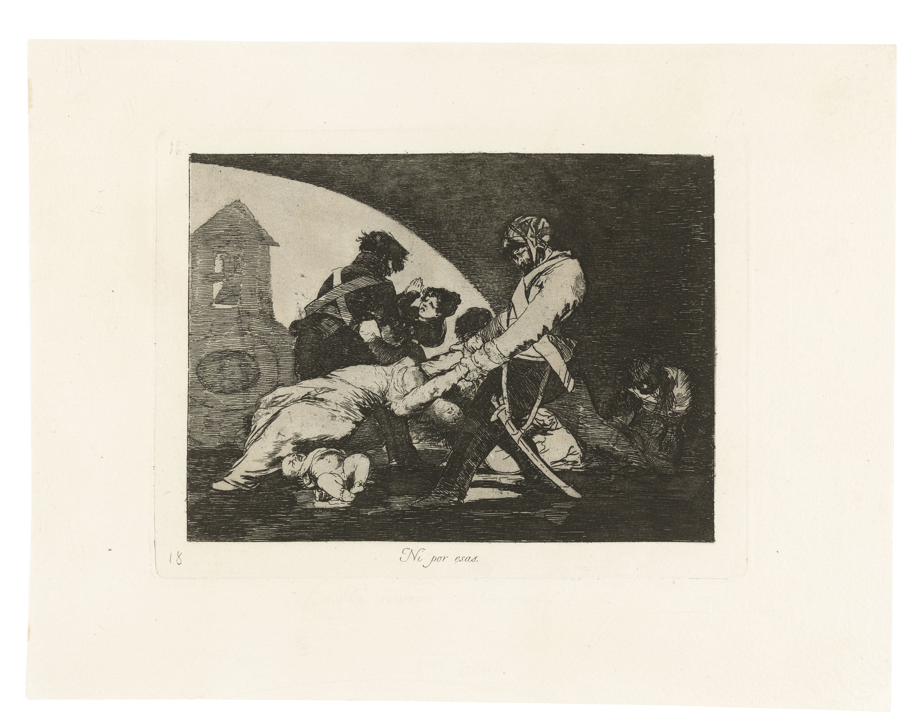 Bárbaros!, Plate 38 from: Los Desastres de la Guerra