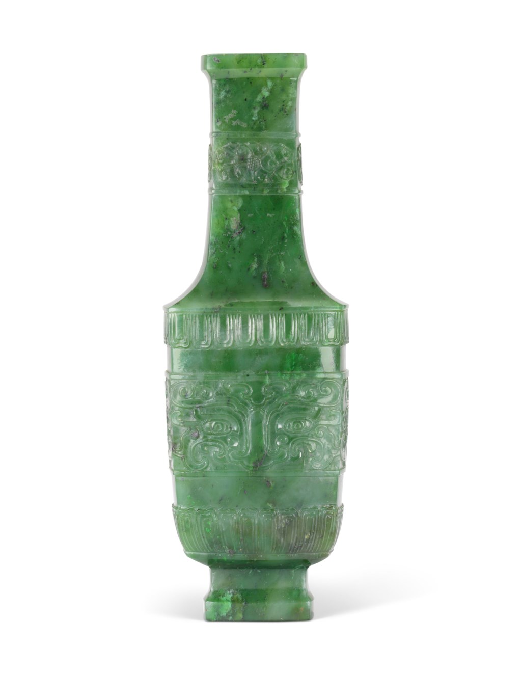 A SMALL SPINACHGREEN JADE VASE, EARLY 20TH CENTURY Christie’s