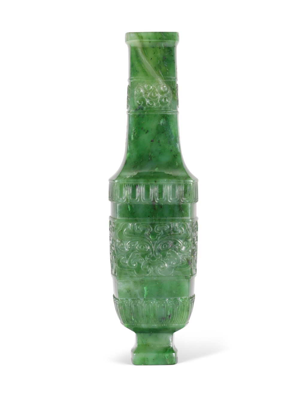 A SMALL SPINACHGREEN JADE VASE, EARLY 20TH CENTURY Christie’s