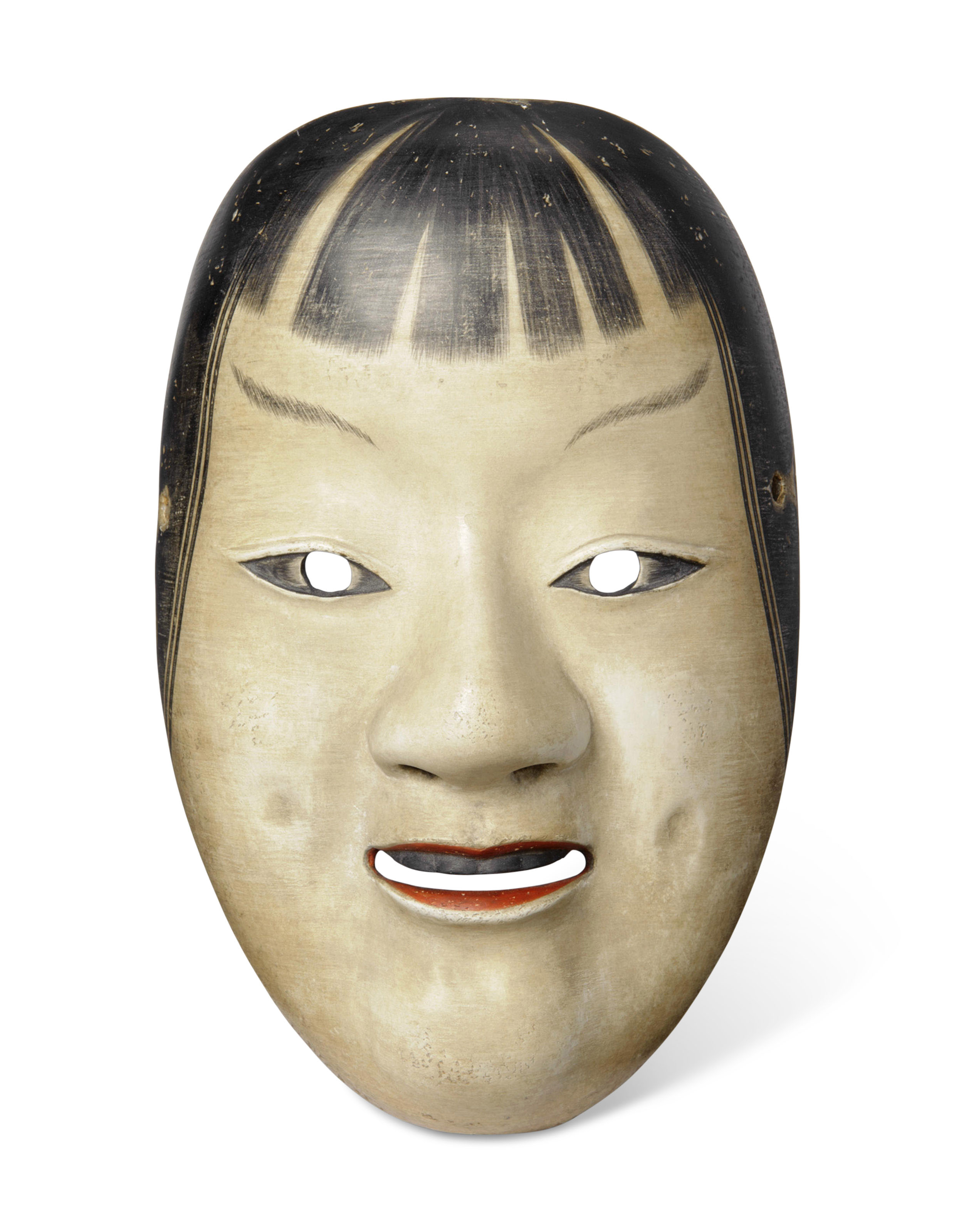 NOH MASK OF KASSHIKI (ACOLYTE), EDO PERIOD (18TH CENTURY) | Christie's