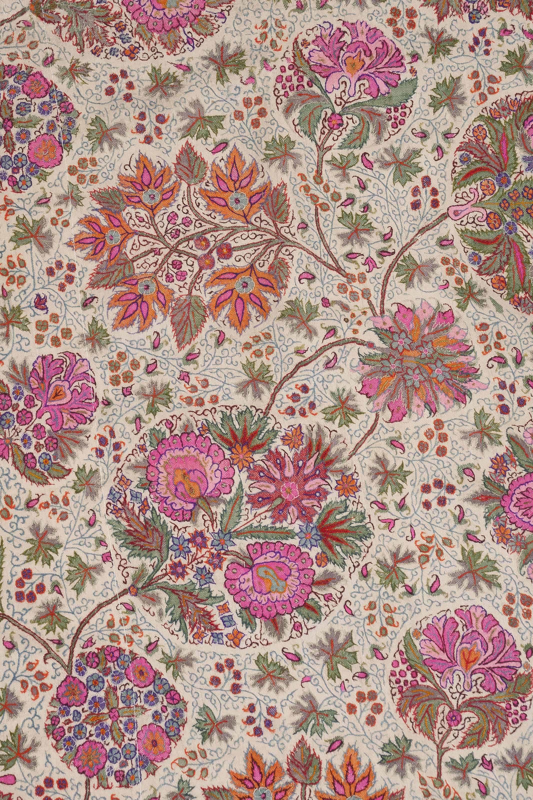 A double-sided long shawl (doruka), North India, circa 1870. 116&frac12; x 49&frac12; in (296 x 126 cm). Estimate: &pound;4,000-6,000. Offered in
An Important Private Collection of Kashmir Shawls, 11-18 June 2019, Online