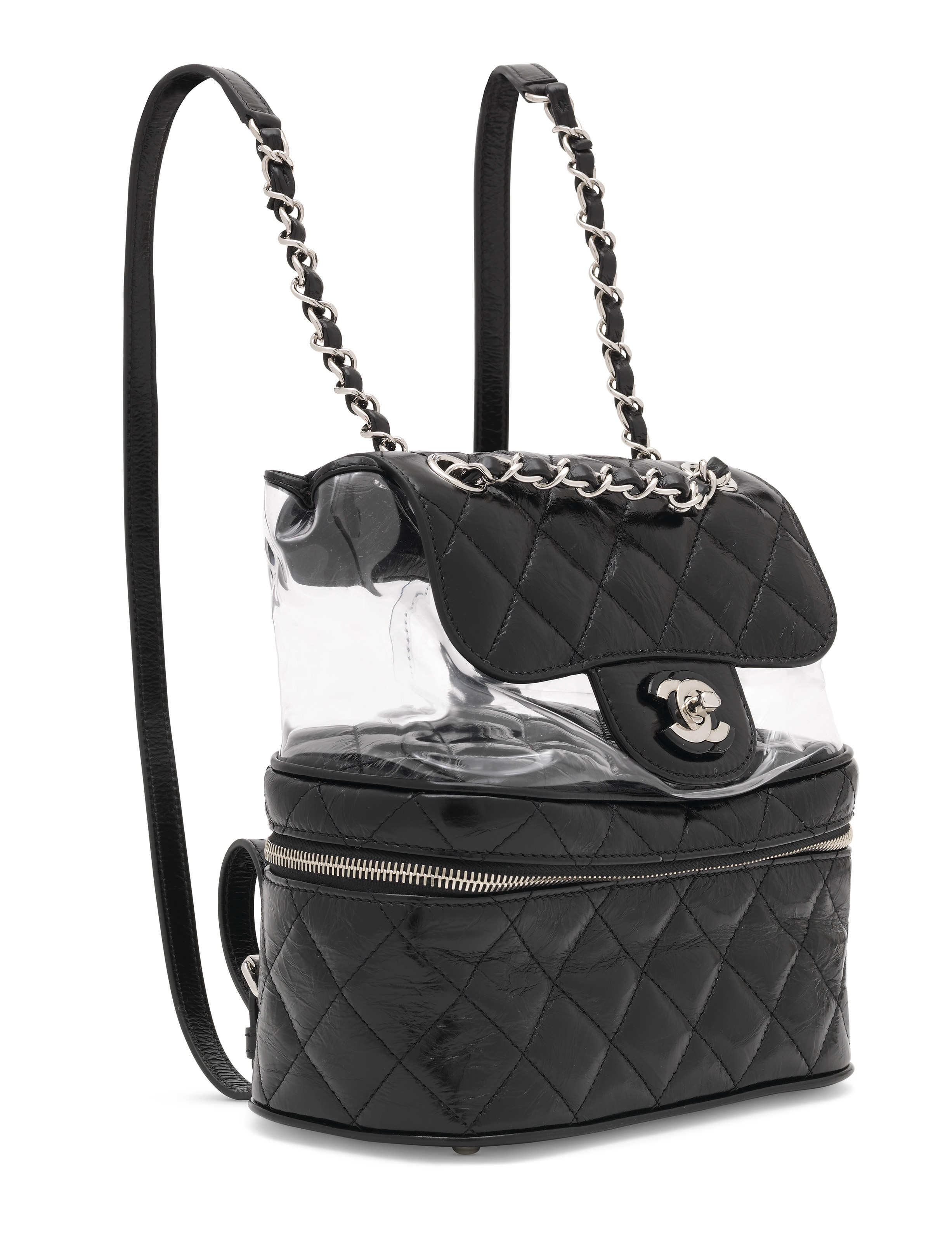 chanel clear backpack