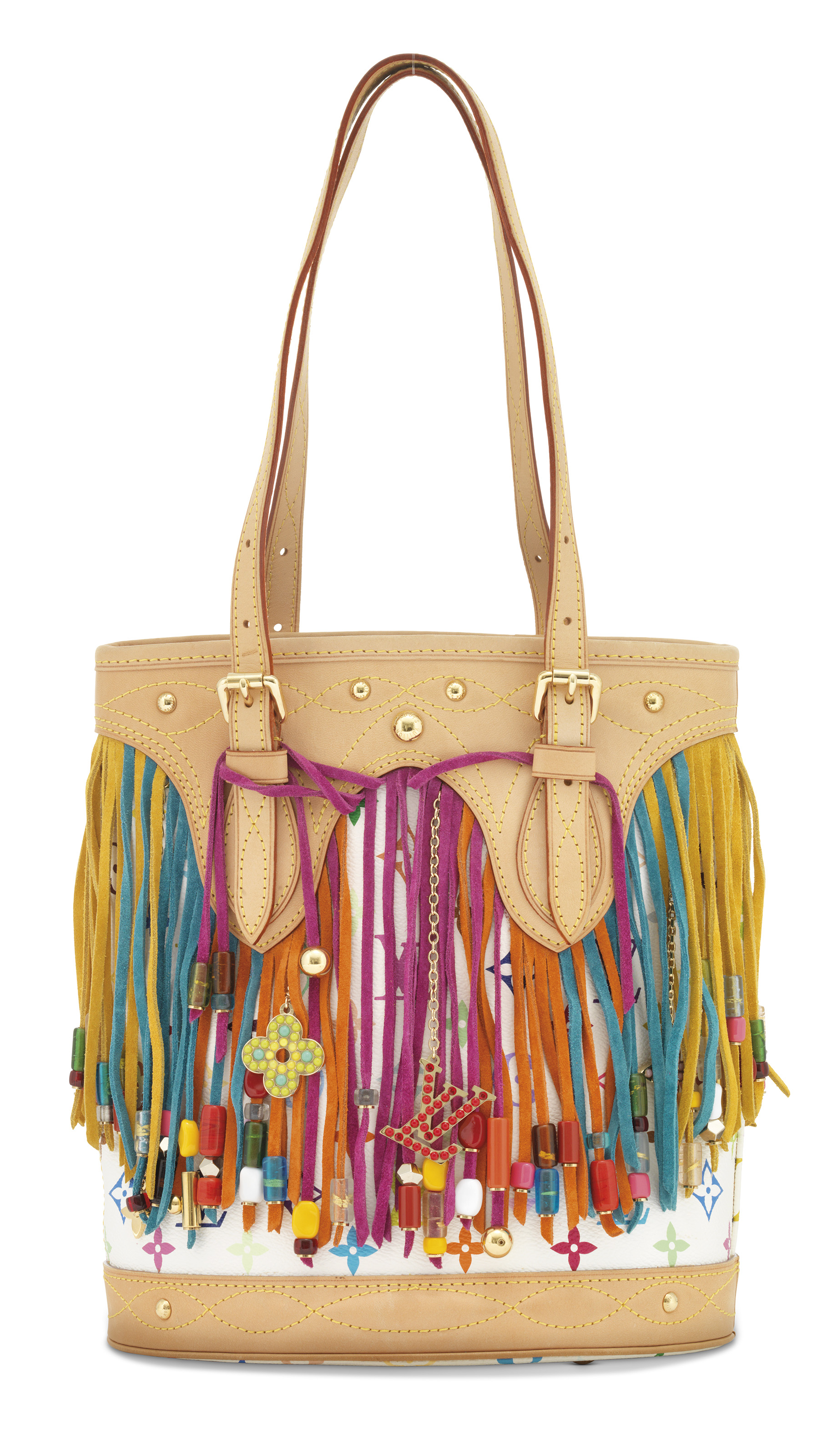 Louis vuitton fringe bucket bag online