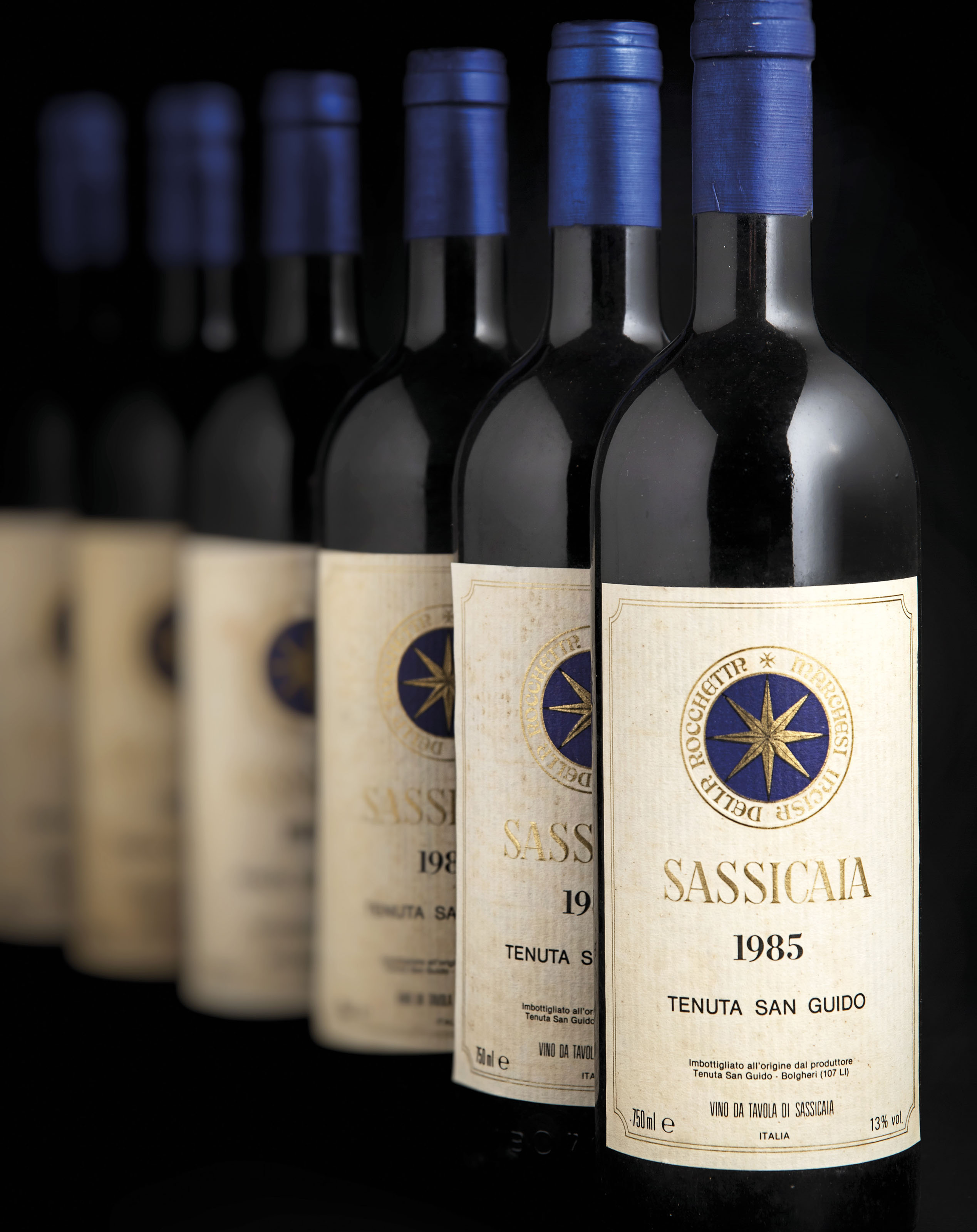 Sassicaia 1985 , 6 bottles per lot Christie's