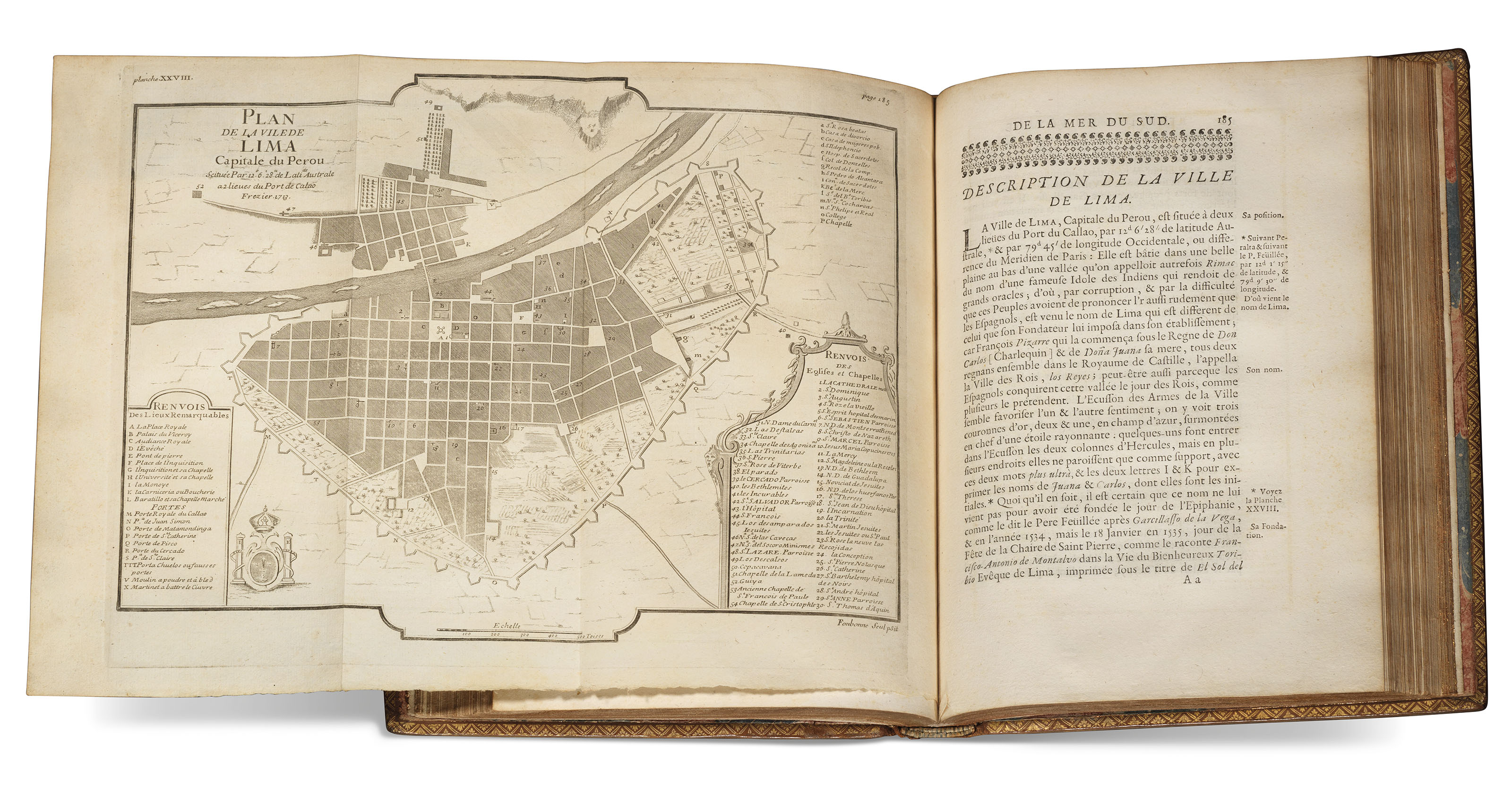 Frezier Amedee Francois 16 1773 Relation Du Voyage De La Mer Du Sud Aux Cotes Du Chily Et Du Perou Paris Nyon Didot Quillau 1732