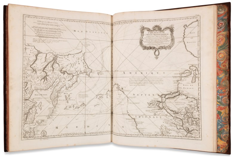 Jacques Nicholas Bellin (1703-1772). L’Hydrographie Francoise, c. 1800. Sold for £20,000 on 5 June 2019 at Christie’s in London