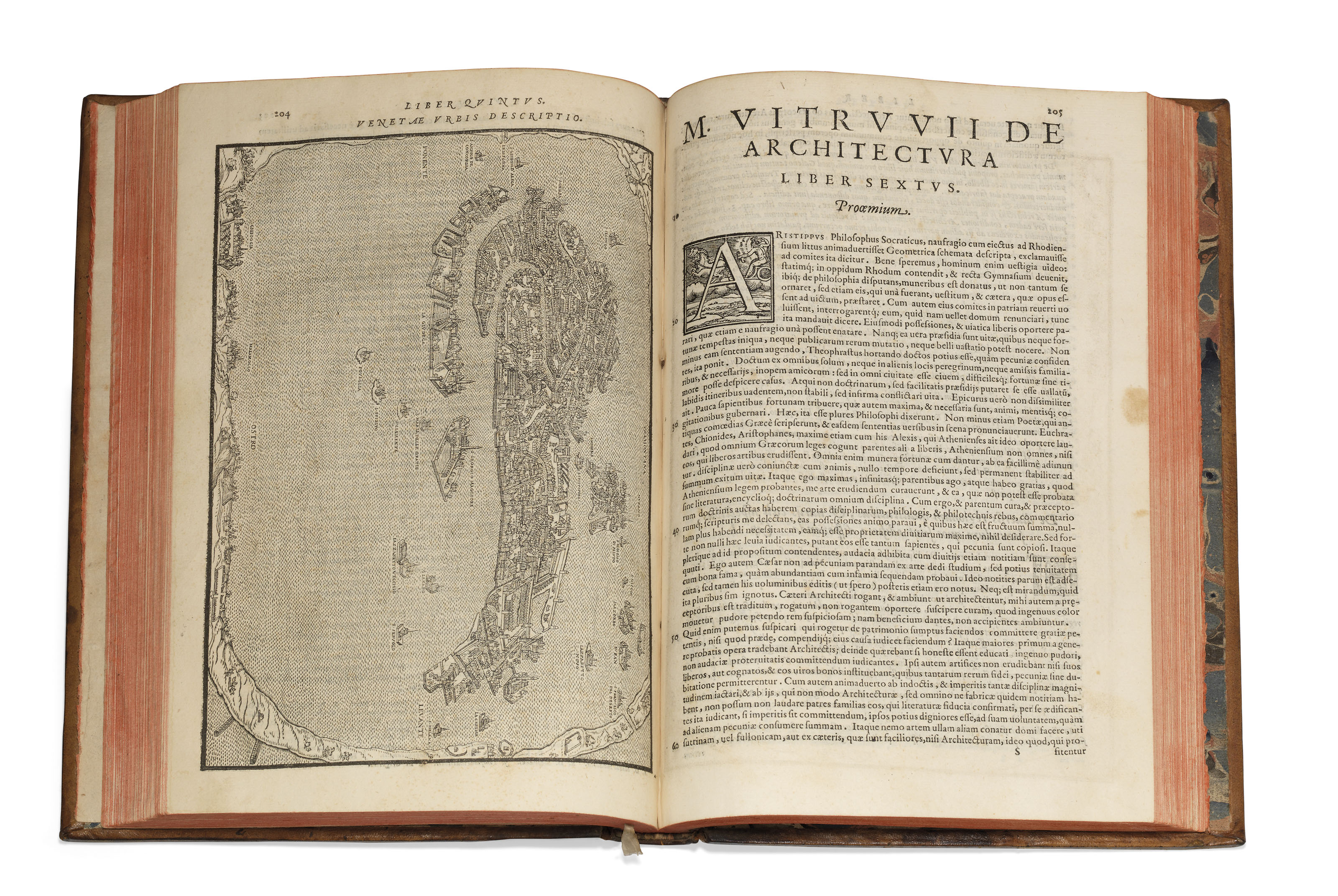 VITRUVIUS POLLIO, Marcus (c.80-70 BCE- c.15 BCE). De architectura libri ...