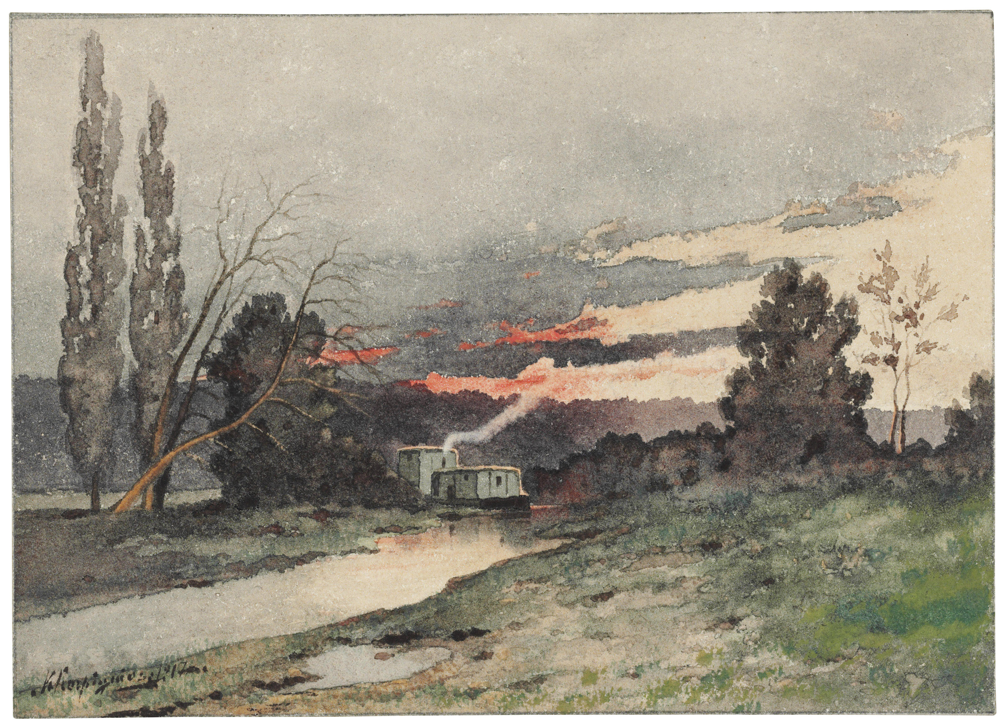 Henri-Joseph Harpignies (Valenciennes 1819-1916 Saint-Privé