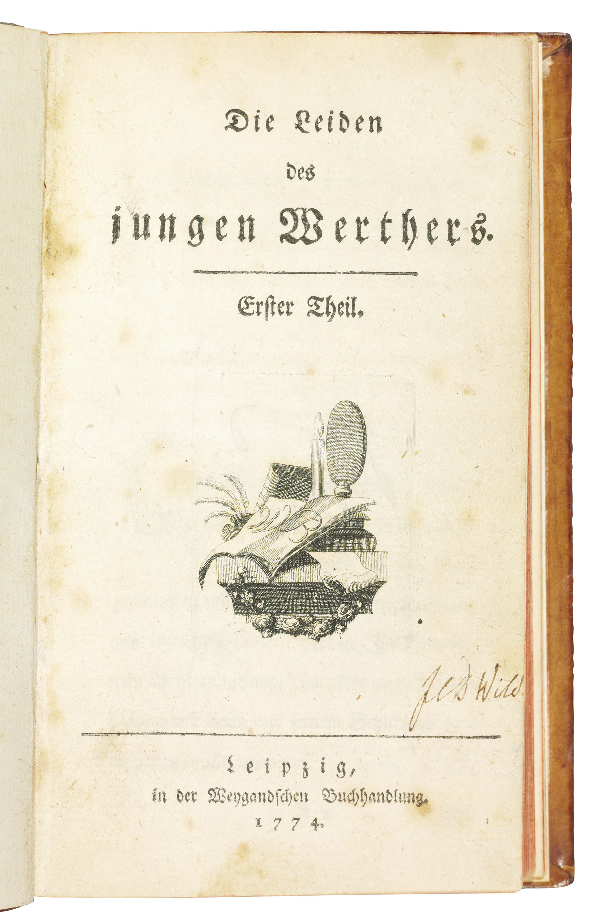 [GOETHE, Johann Wolfgang von (17491832)]. Die Leiden des