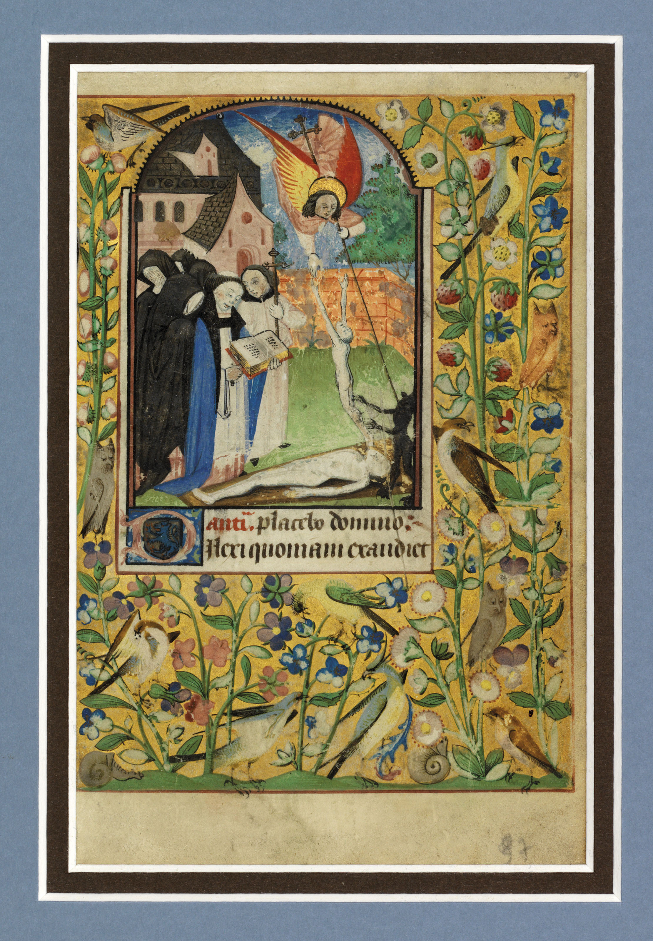 A Funeral Service With St Michael Battling The Devil For A Soul