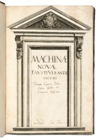 VERANZIO, Fausto (Faust Vrancic, 15511617). Machinae novae. [Venice c