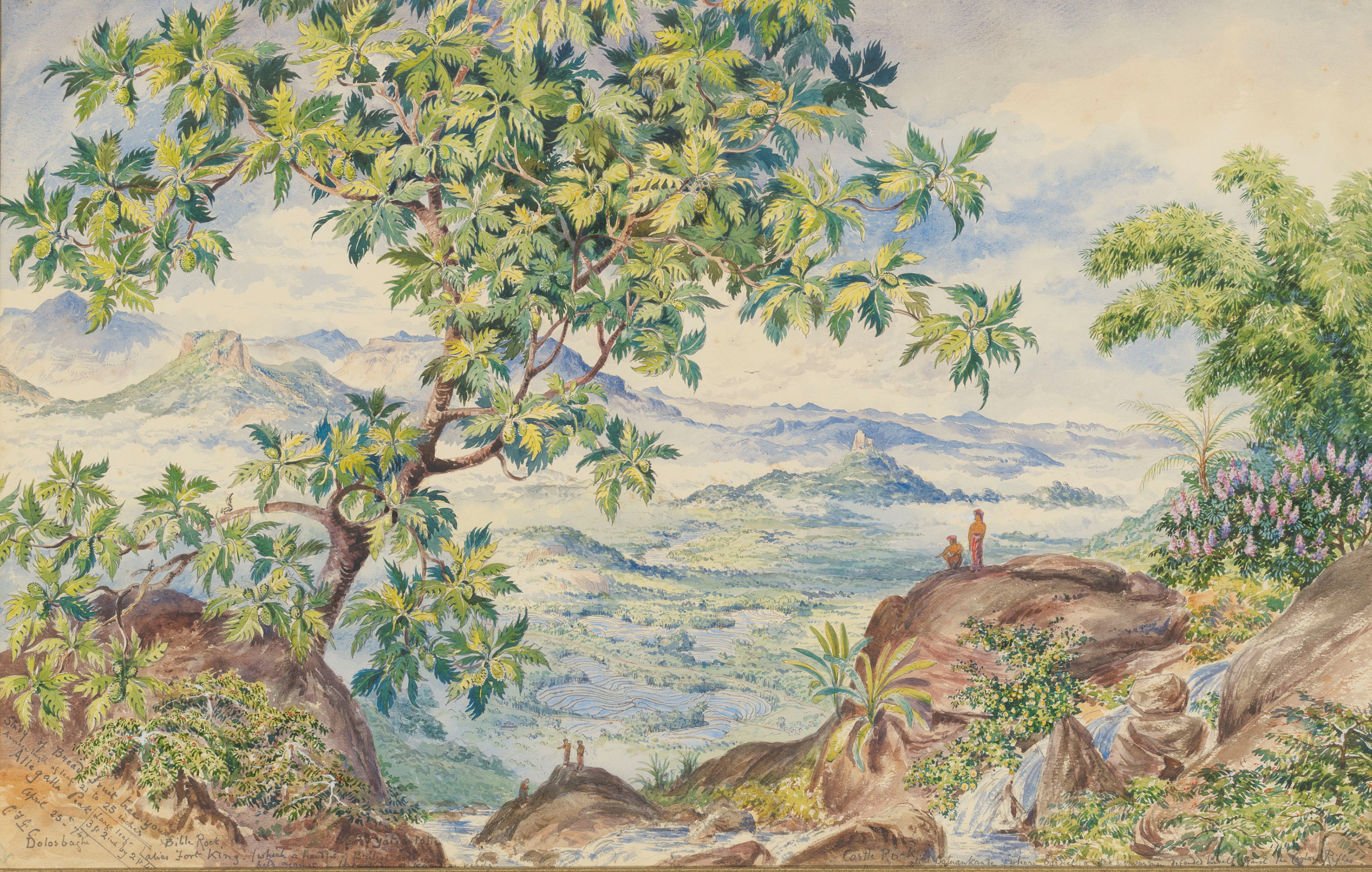 Constance Frederica Gordon Cumming (1837-1924), A mountainous landscape ...