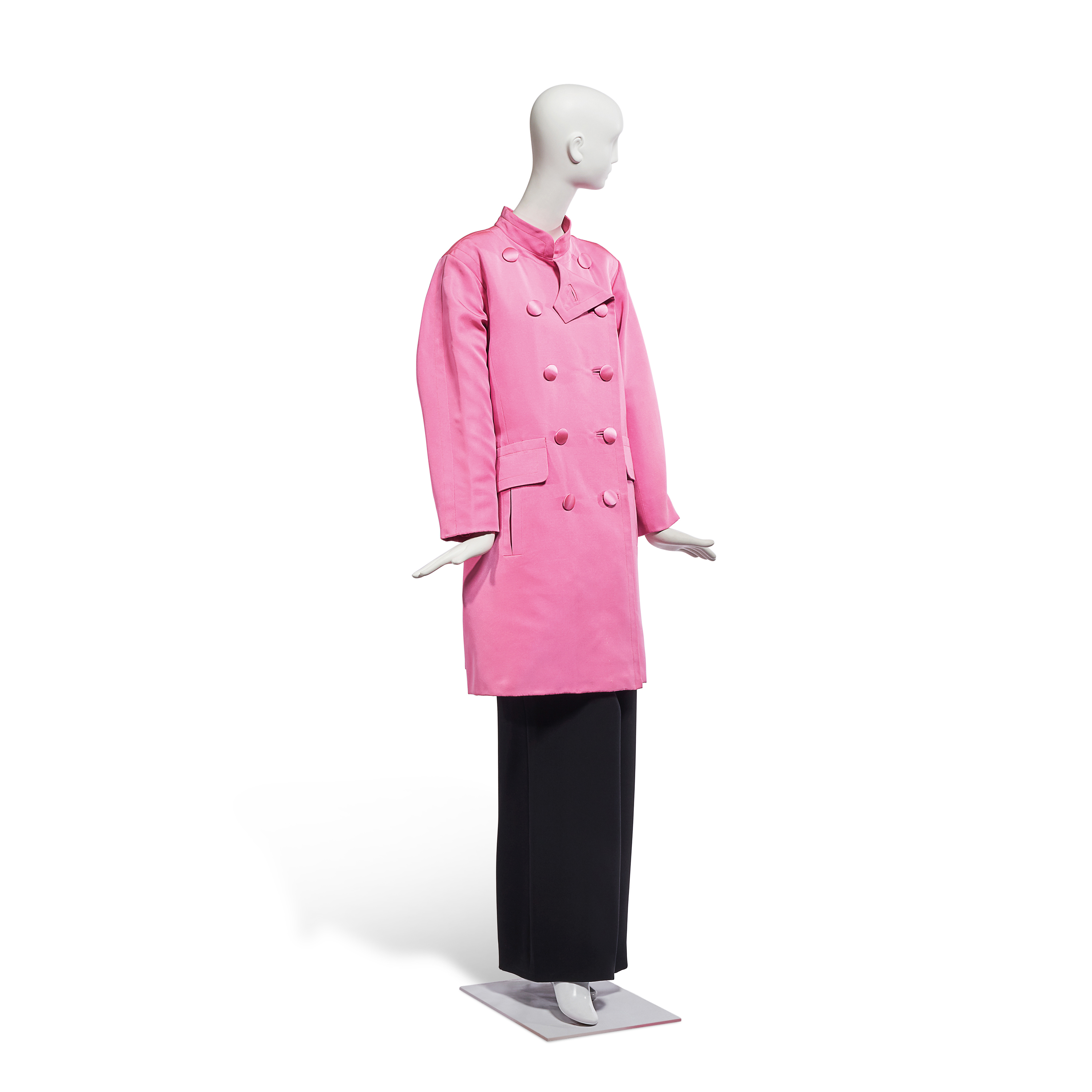 Yves Saint Laurent Haute Couture Fall Winter 1992 1993 A Silk Faille Coat Christie S