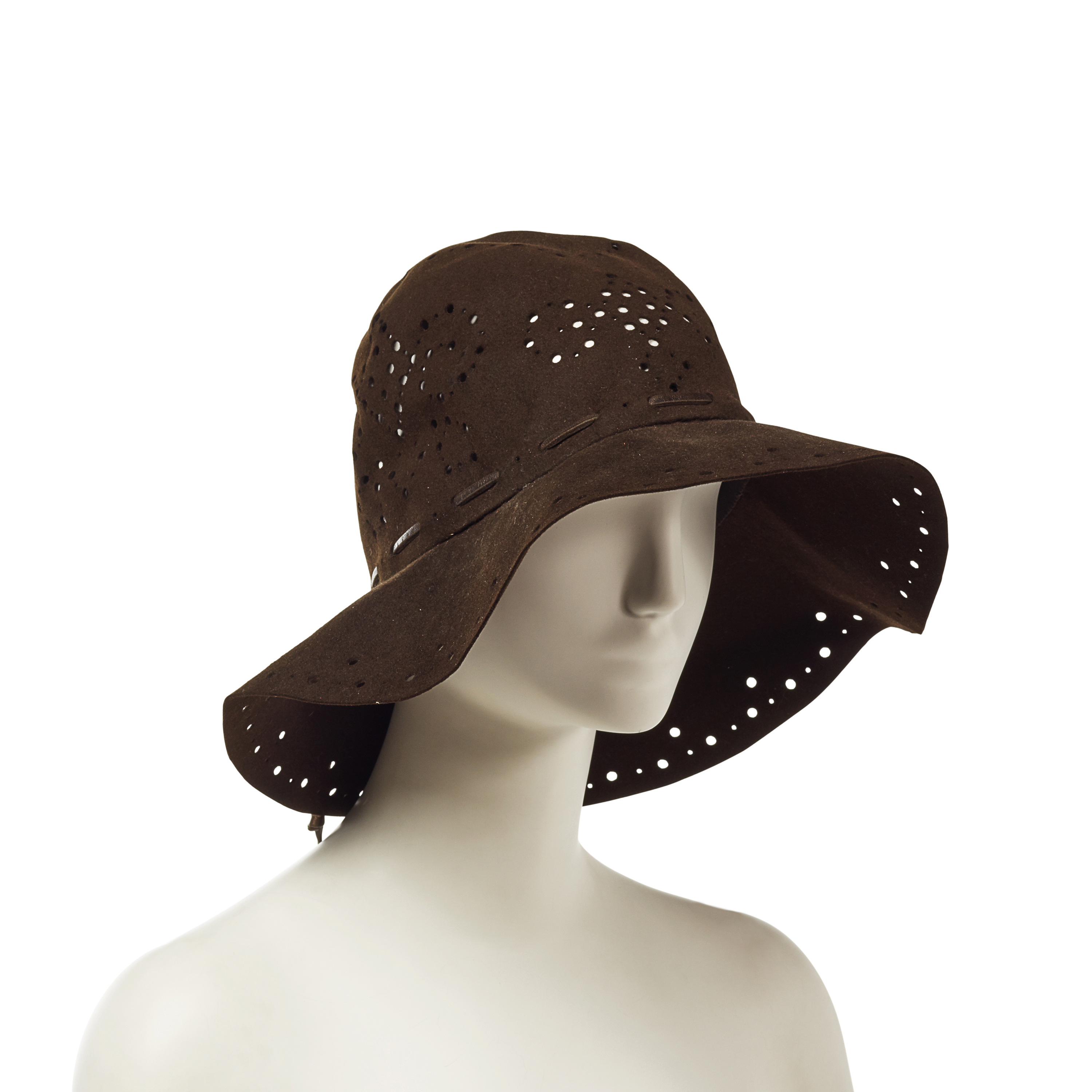 1970s Yves Saint Laurent Chic Blue Felt Fedora Hat