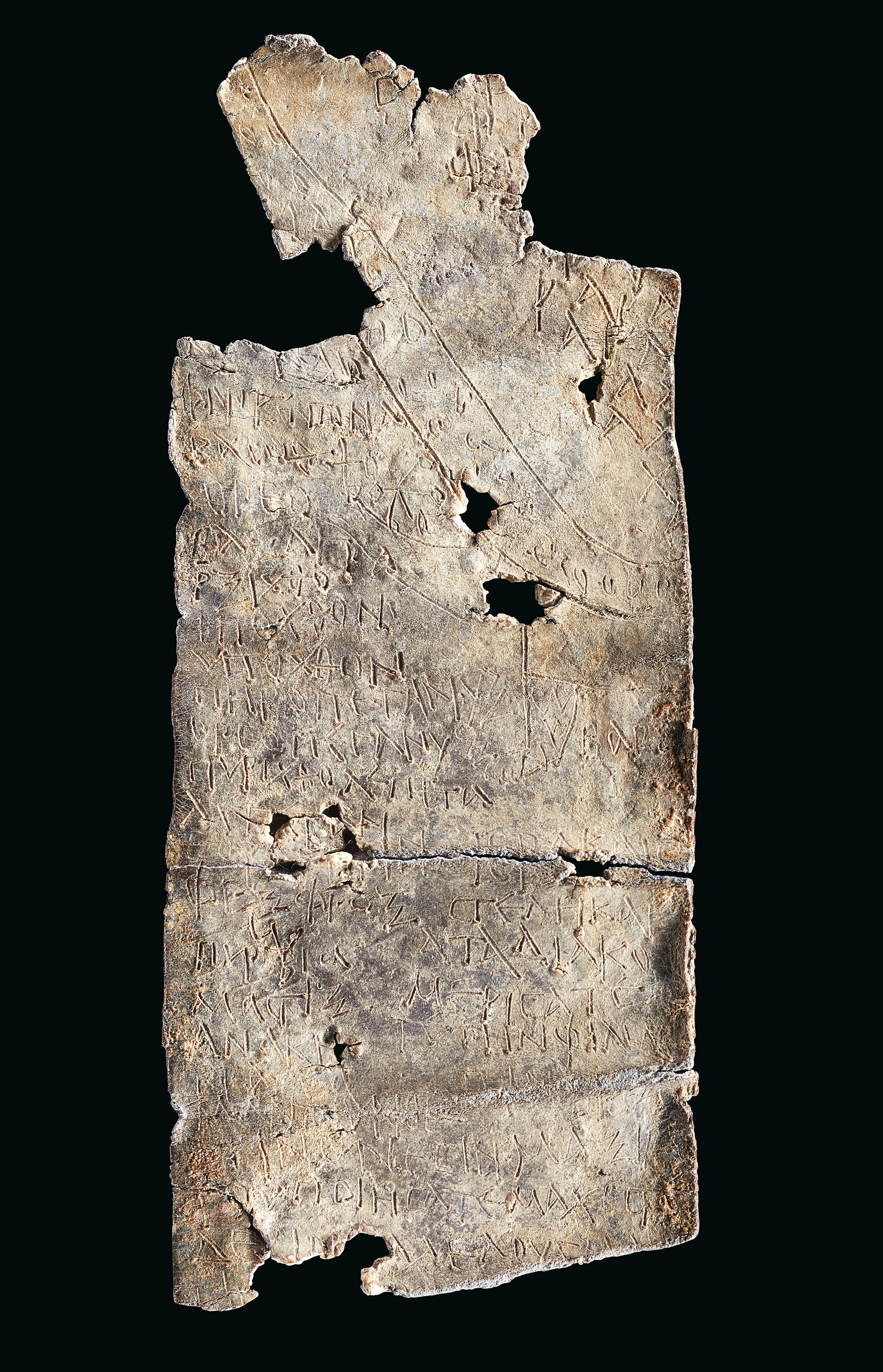 a group of six romano british lead curse tablets