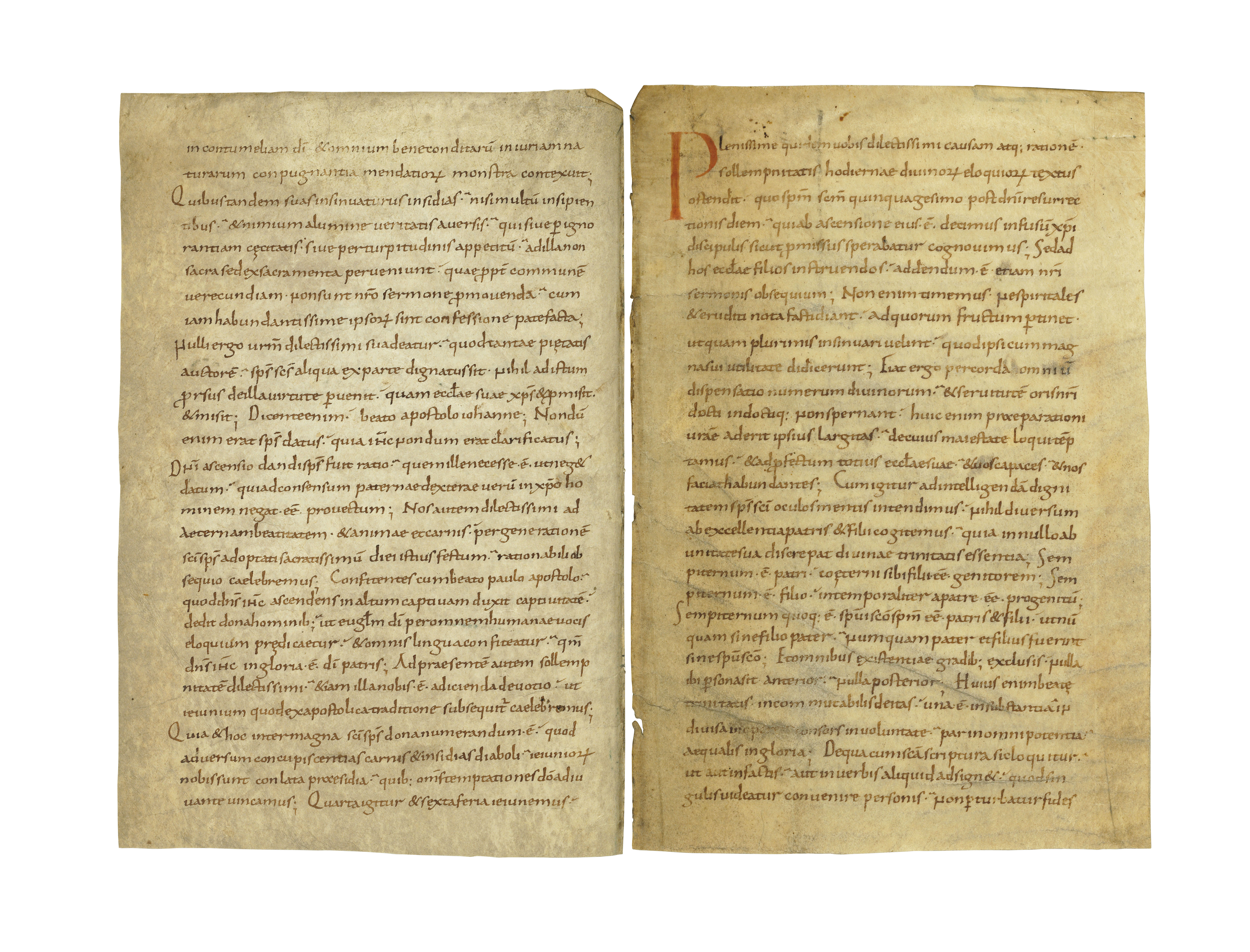 HOMILIARY, in Latin, manuscript on vellum [west Germany, 2nd quarter 9th century] Christie's