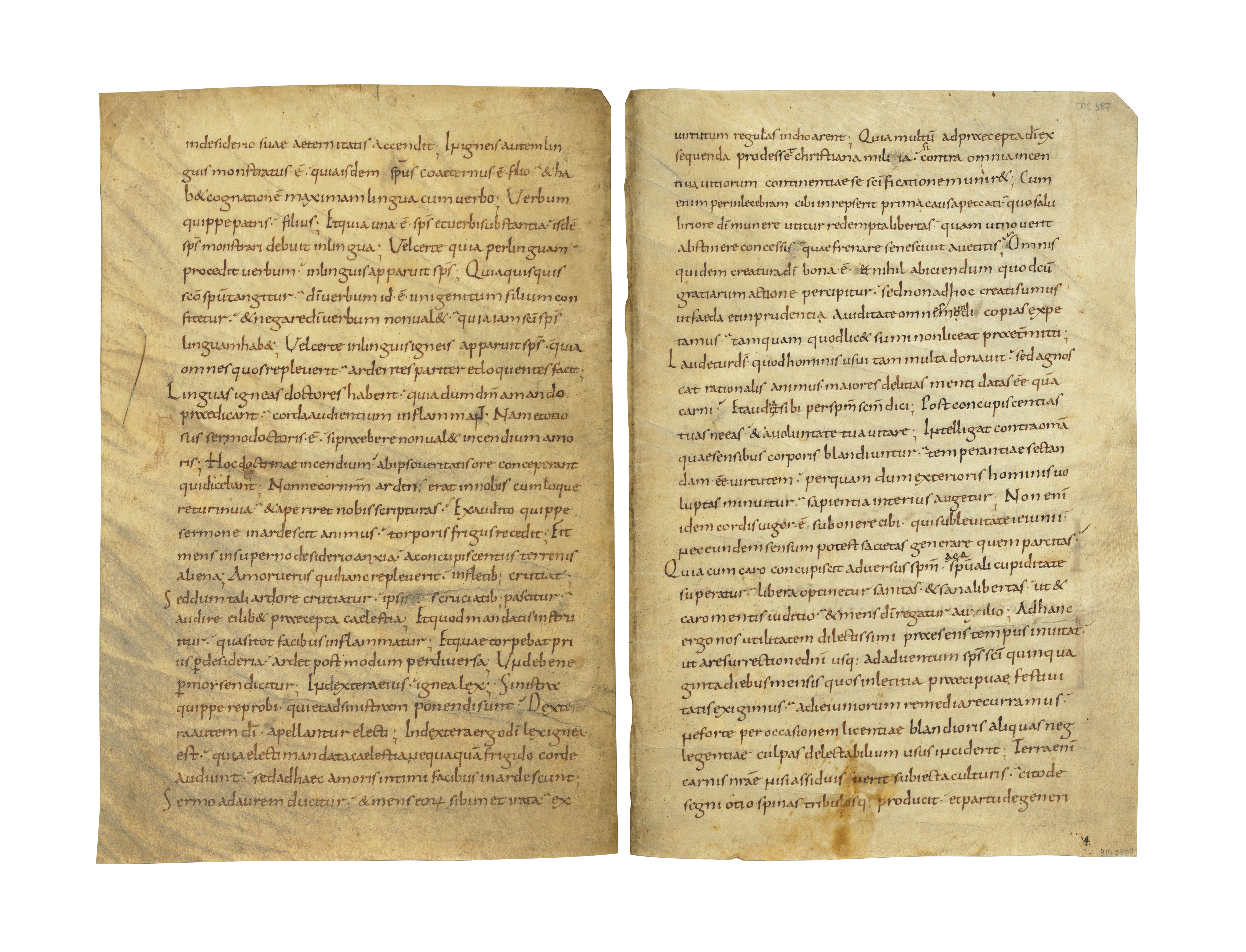 HOMILIARY, in Latin, manuscript on vellum [west Germany, 2nd quarter 9th century] Christie's