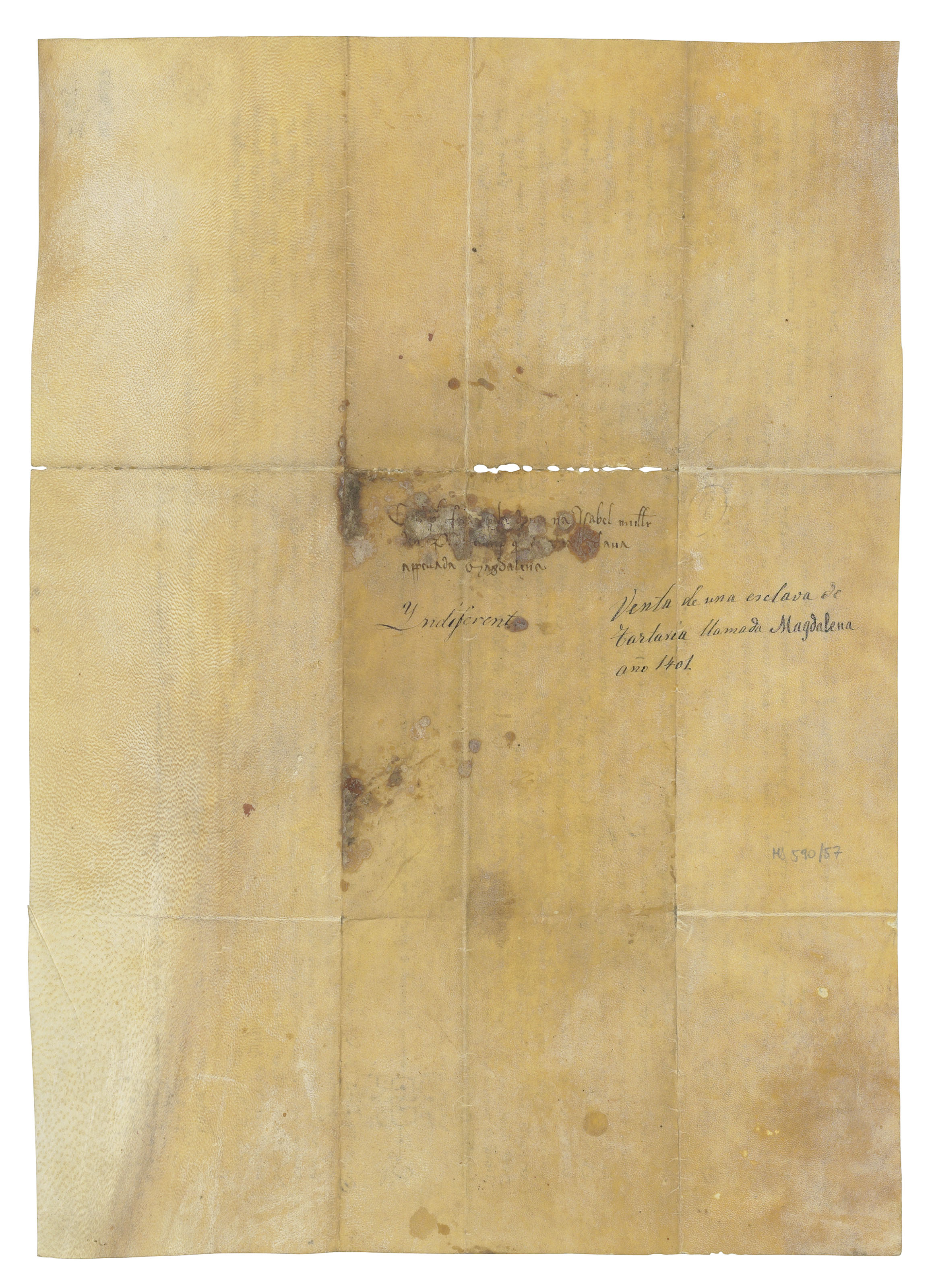 contract for the sale of a tartar slave aged about 30 named magdalena in latin manuscript