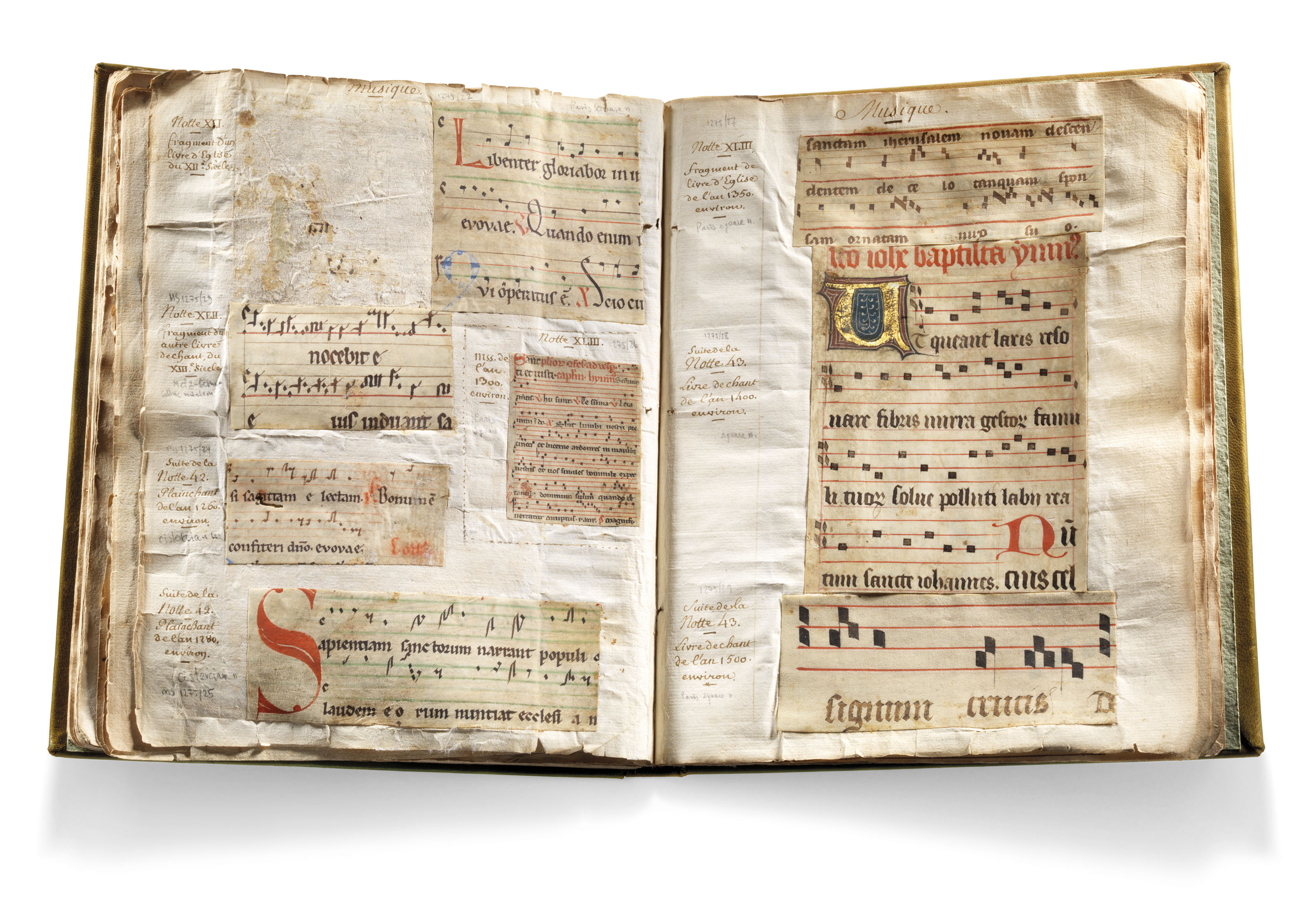 The Palaeographical Album Of Pierre Camille Le Moine A Compilation Of Fragments From Medieval Codices On Vellum And Paper Some Decorated And Illuminated In French And Latin France Lorraine 10th To 18th Centuries