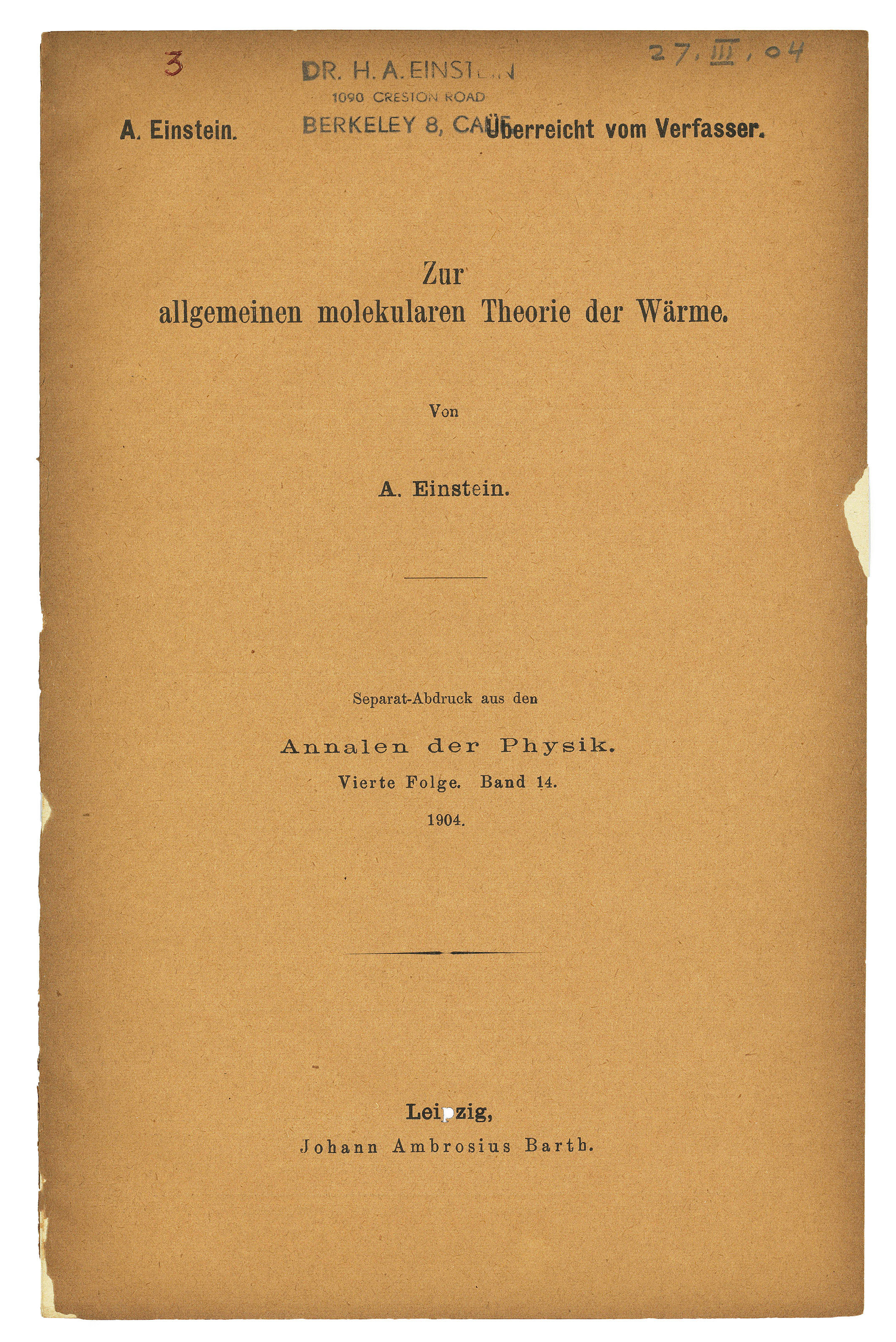  Einstein 第1巻 1879-1902 The Collected Papers of Albert Einstein, Volume 1: The Early Years