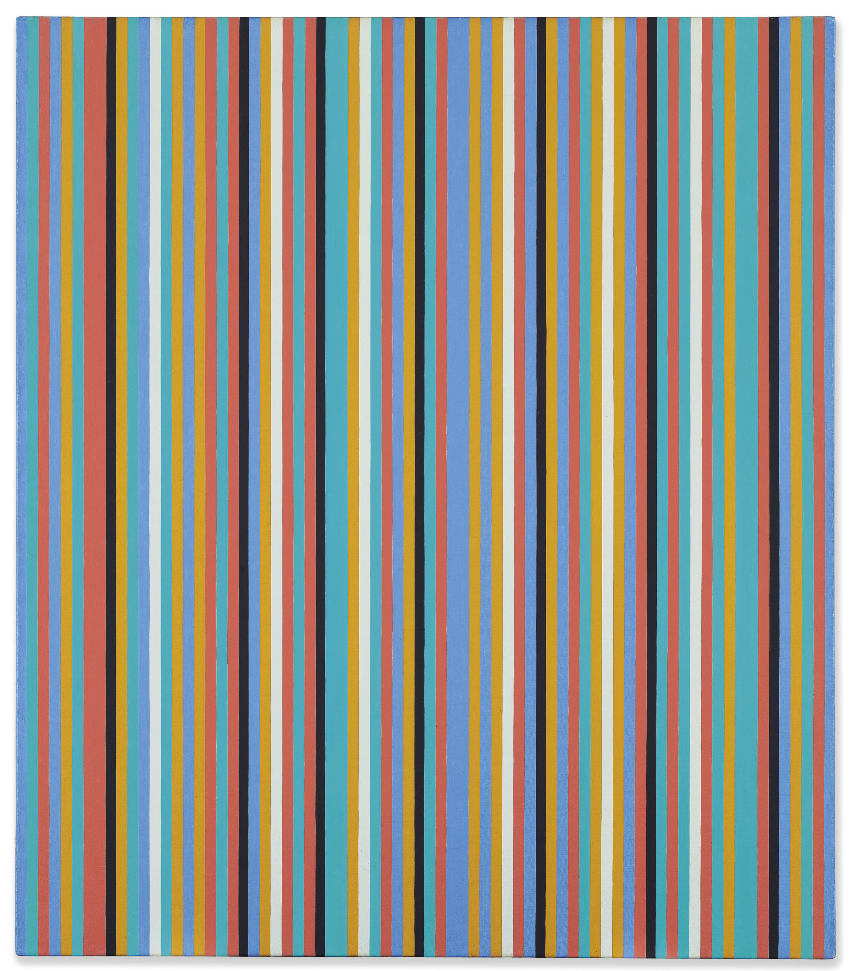 Bridget Riley (b. 1931), Songbird, painted in 1982. Sold for &pound;791,250  on 14 March 2019 at Christie&rsquo;s in London