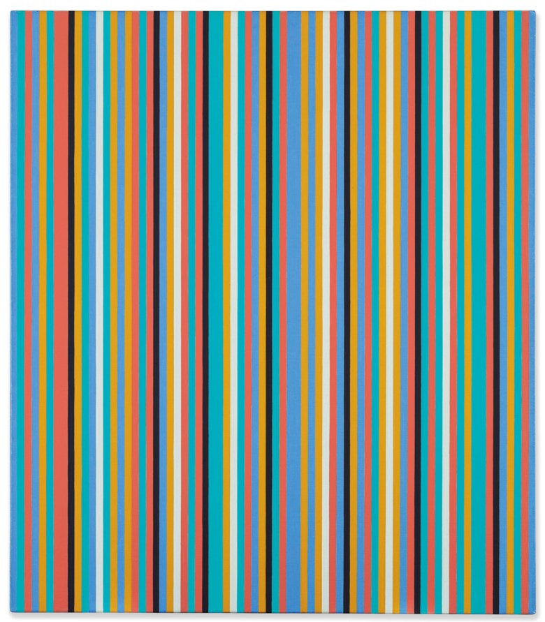 Bridget Riley (b. 1931), Songbird, painted in 1982. Sold for £791,250  on 14 March 2019 at Christie’s in London