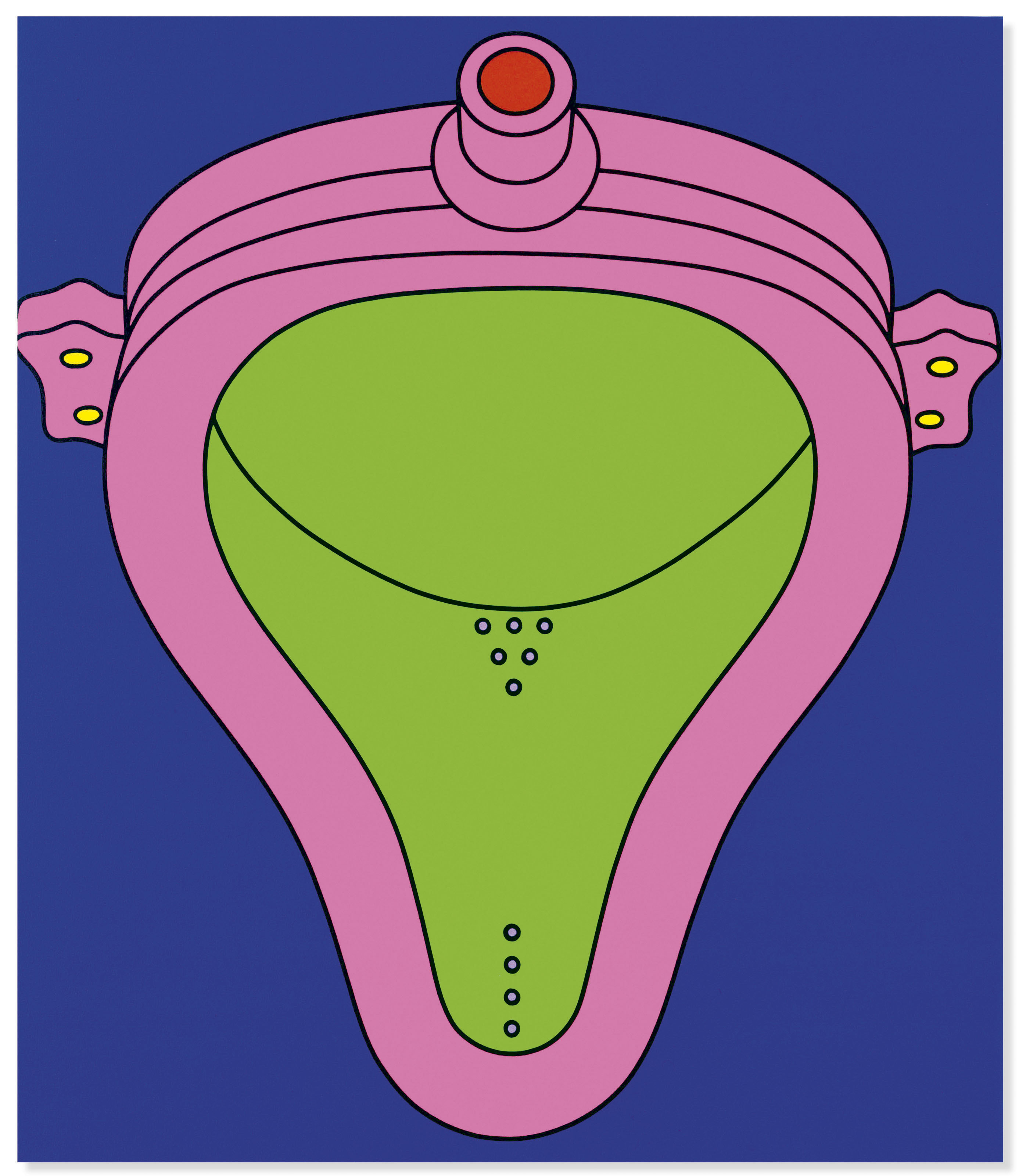 Michael Craig-Martin (b. 1941), Untitled (GOD), painted in 2002. Acrylic on canvas. 42 x 36 in (106.7 x 91.4 cm). Estimate: &pound;18,000-25,000. Offered in The George Michael Collection Evening Auction on 14 March 2019 at Christie&rsquo;s in London