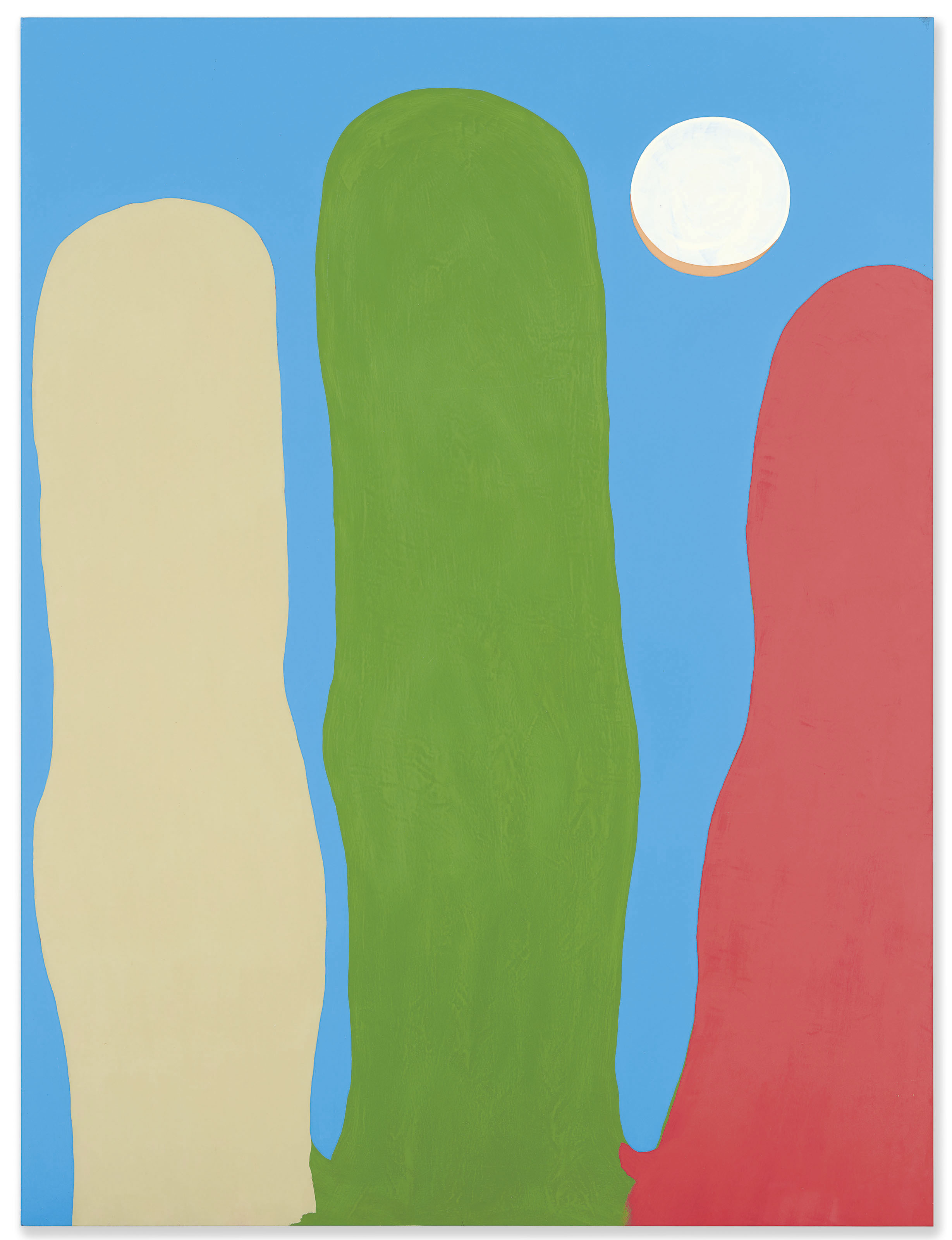 Gary Hume (b. 1962), In the Park, painted in 1997. Enamel on aluminium panel. 78 x 59 in (198.1 x 150 cm). Estimate: &pound;40,000-60,000. Offered in The George Michael Collection Evening Auction on 14 March 2019 at Christie&rsquo;s in London