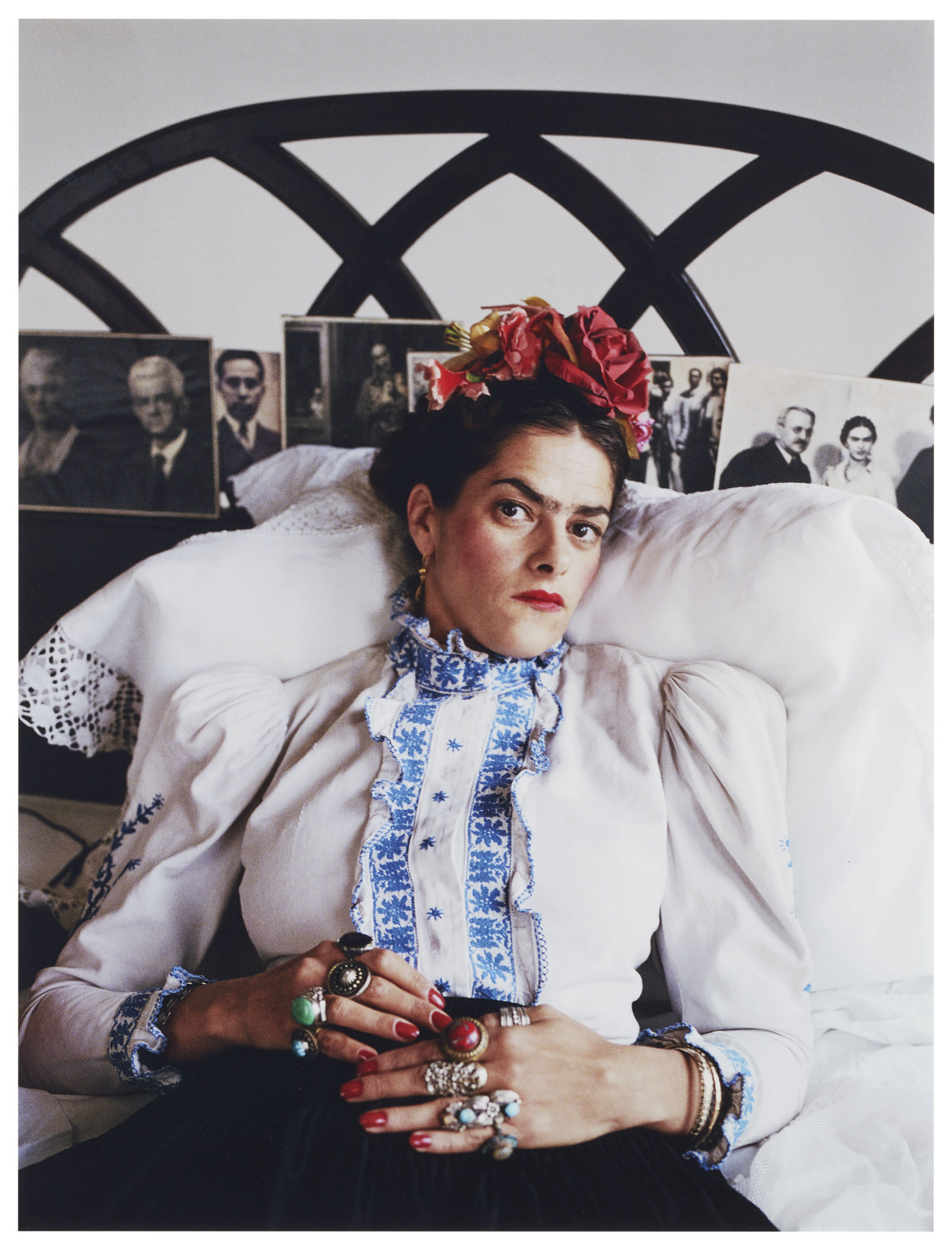 Mary McCartney (b. 1969), Tracey as Frida, photographed in 2000 and printed in 2007, this work is number two from an edition of ten. Sheet: 40 x 30 in (101.6 x 76.2 cm). Estimate: £3,000-5,000. This lot is offered in The George Michael Collection Evening Auction on 14 March 2019 at Christie’s in London