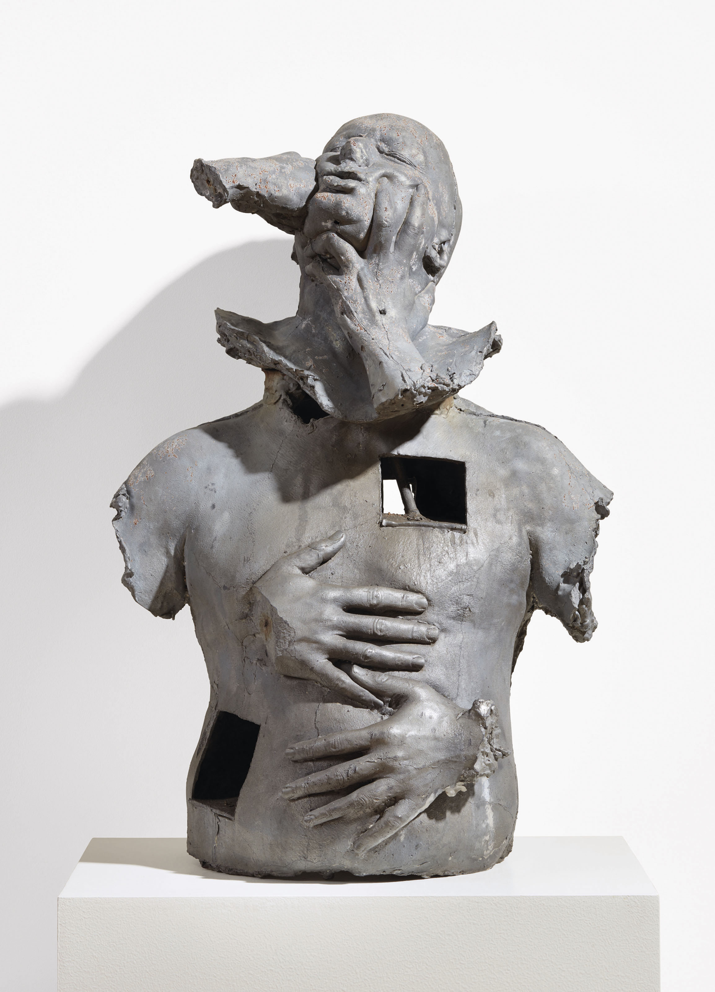 Marc Quinn (b. 1964), Emotional Detox: The Seven Deadly Sins VI, executed in 1994-1995. Cast lead and wax. This work is from an edition of three. 31&frac14; x 21 x 17 in (79.3 x 53.3 x 43.1 cm). Estimate: &pound;15,000-20,000. Offered in The George Michael Collection Evening Auction on 14 March 2019 at Christie&rsquo;s in London