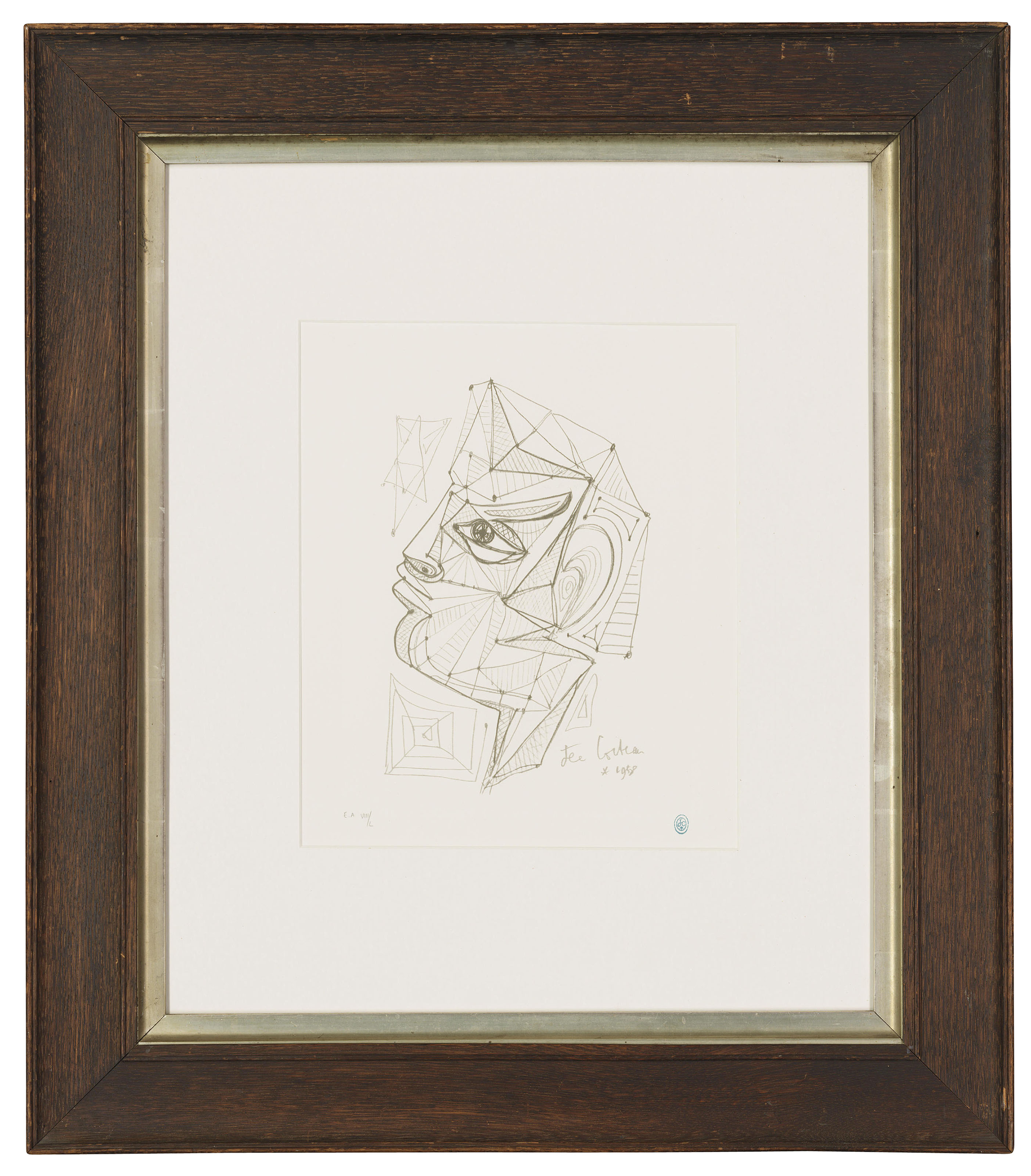 Jean Cocteau (1889-1963), Untitled (T&ecirc;te d'homme de profil). Image 270 x 165 mm, Sheet 400 x 300 mm. Estimate: &pound;100-200. This lot is offered in 
The George Michael Collection Online Auction
, 8-15 March 2019, Online