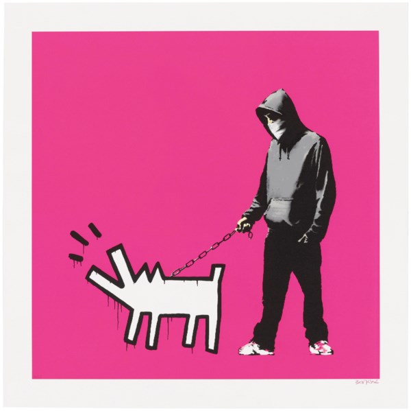 Banksy B 1975 Choose Your Weapon Magenta Christie S