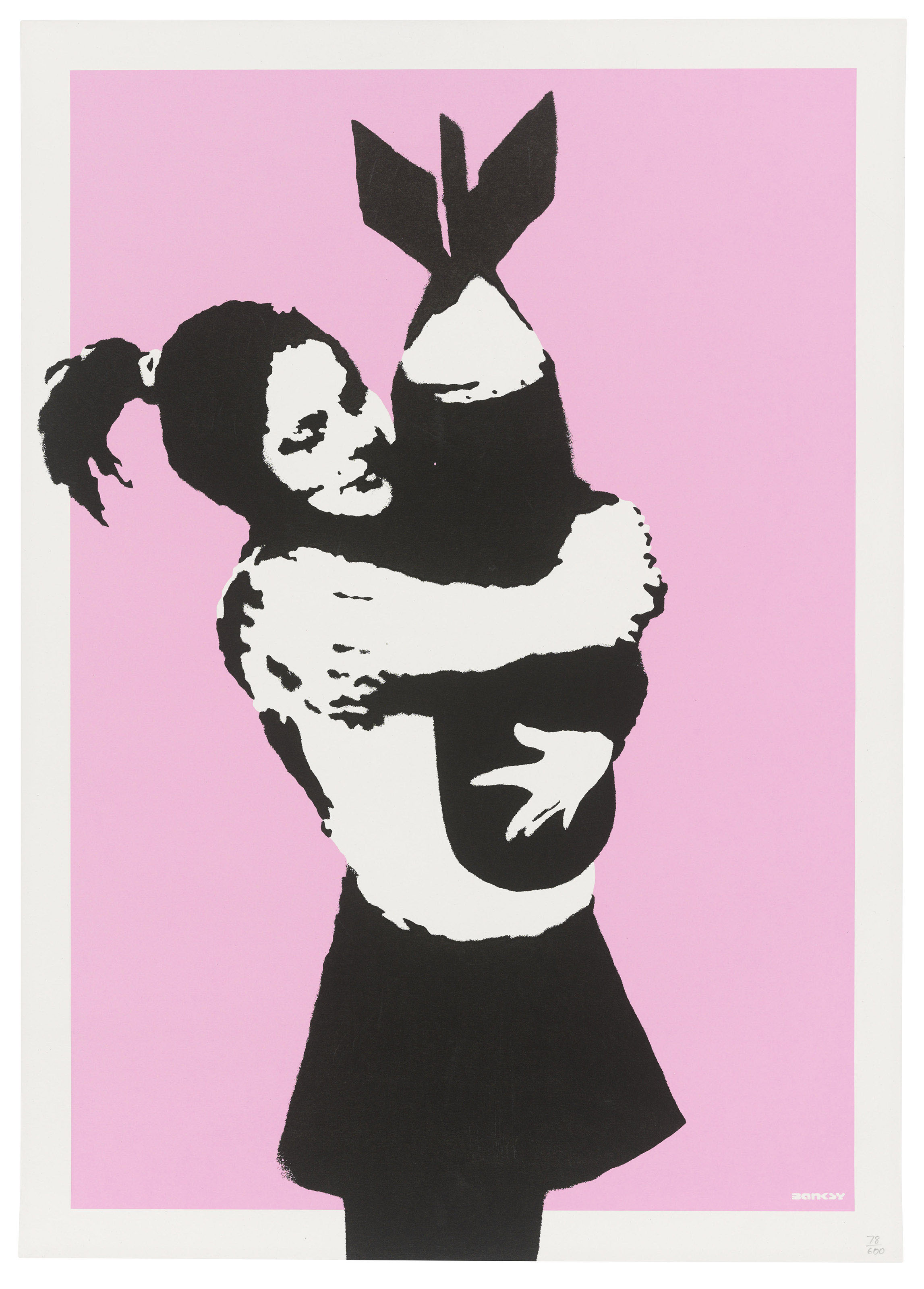 希少 WCP Banksy バンクシー GIRL WITH GOLD BALLOON リ