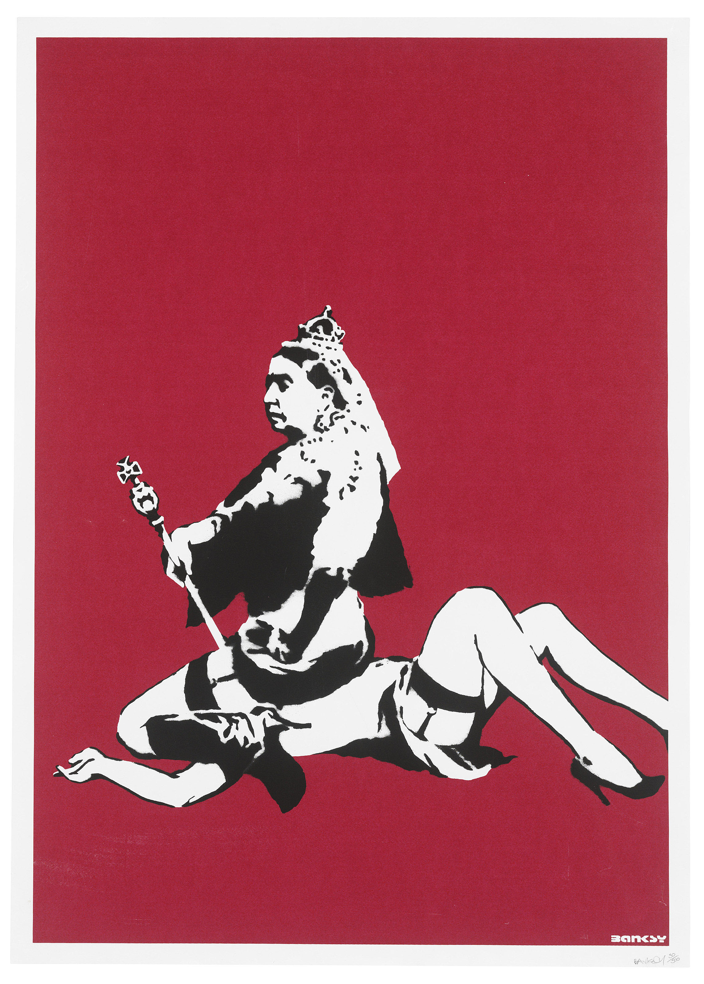 希少 WCP Banksy バンクシー GIRL WITH GOLD BALLOON リ