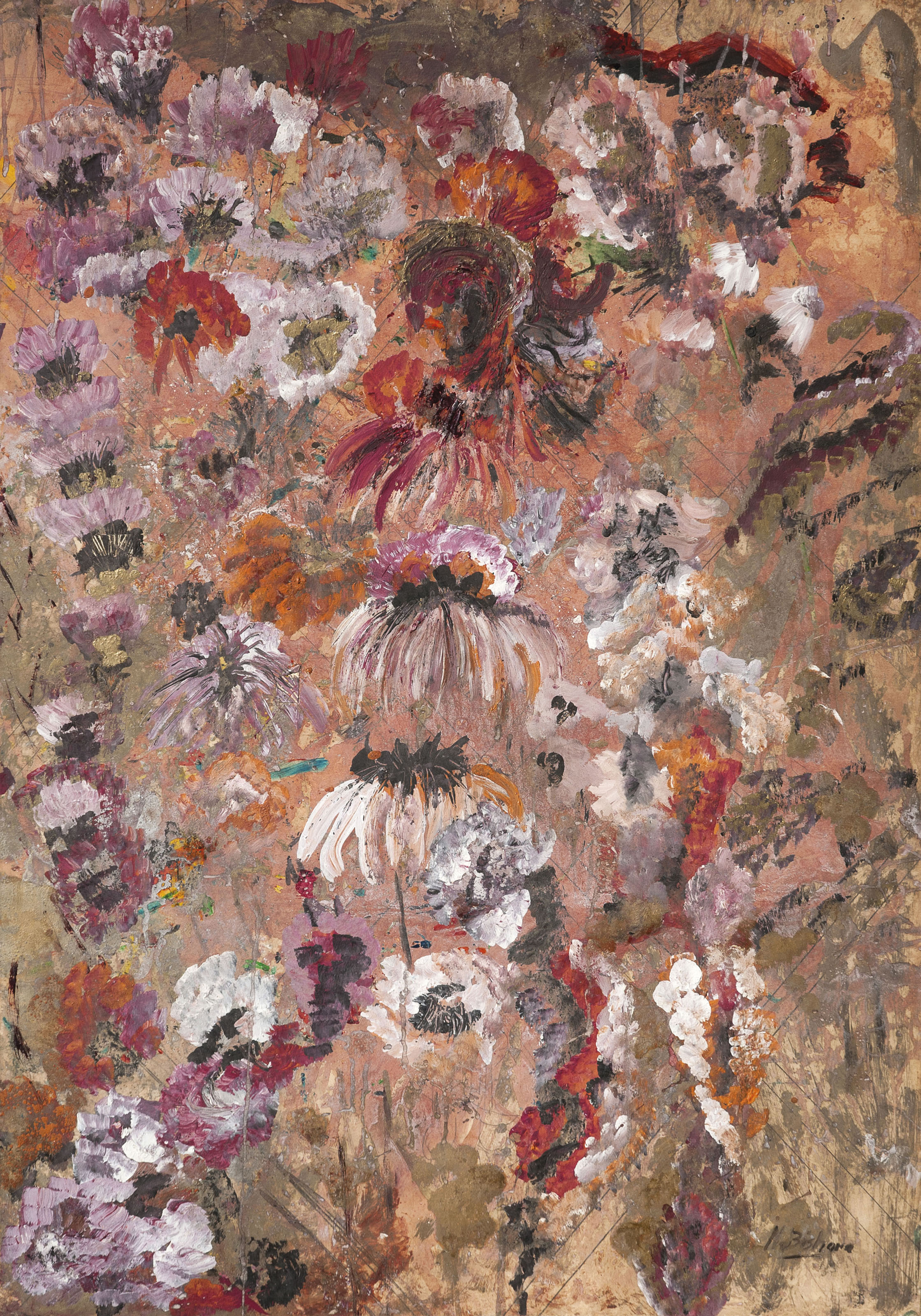 Nahil Bishara (Palestinian, 1919-1997), Untitled, executed circa 1940s. 38⅞ x 27⅛  in (99 x 69 cm). Estimate: $12,000-18,000. Offered in Middle Eastern Modern & Contemporary Art on 23 March 2019 at Christie’s in Dubai