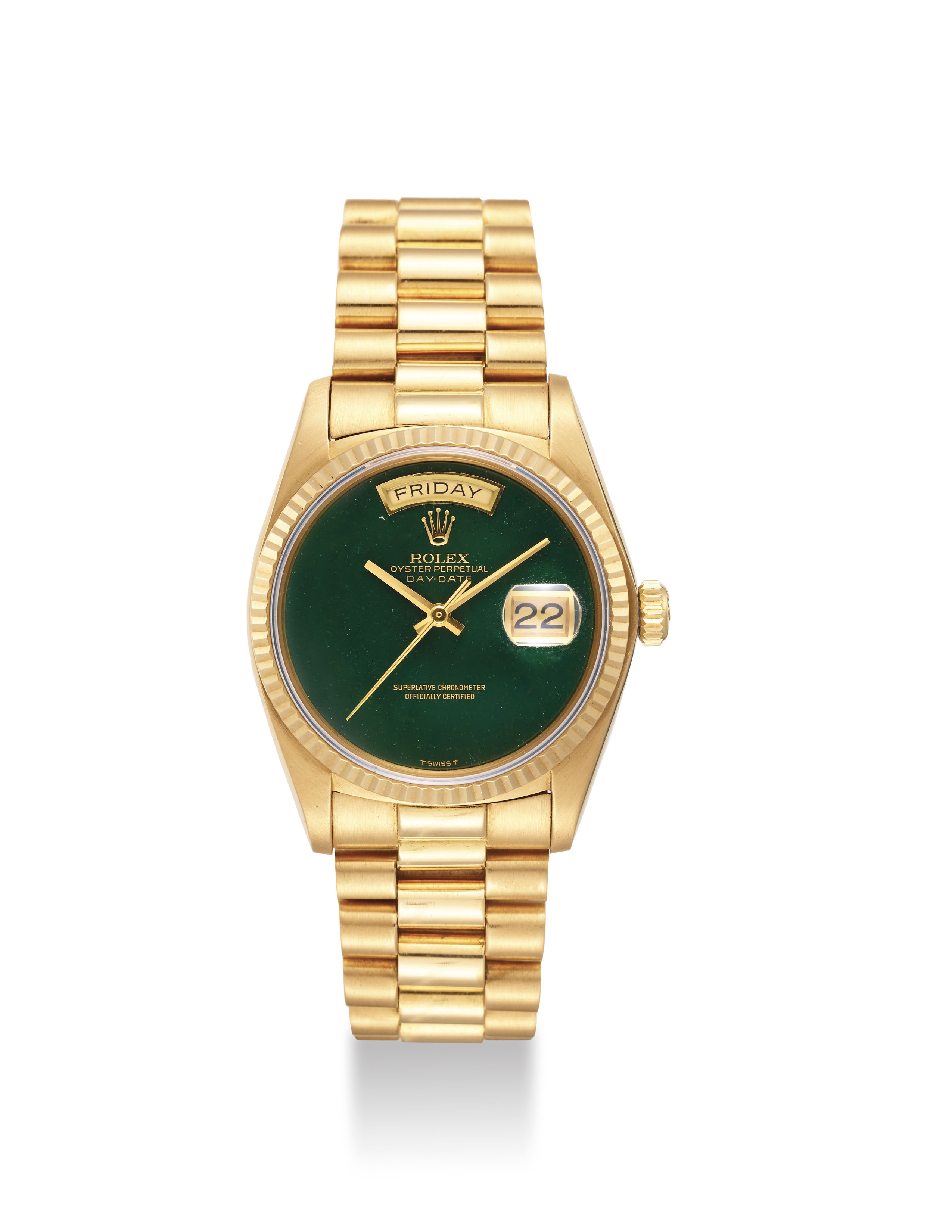 18k gold day date rolex