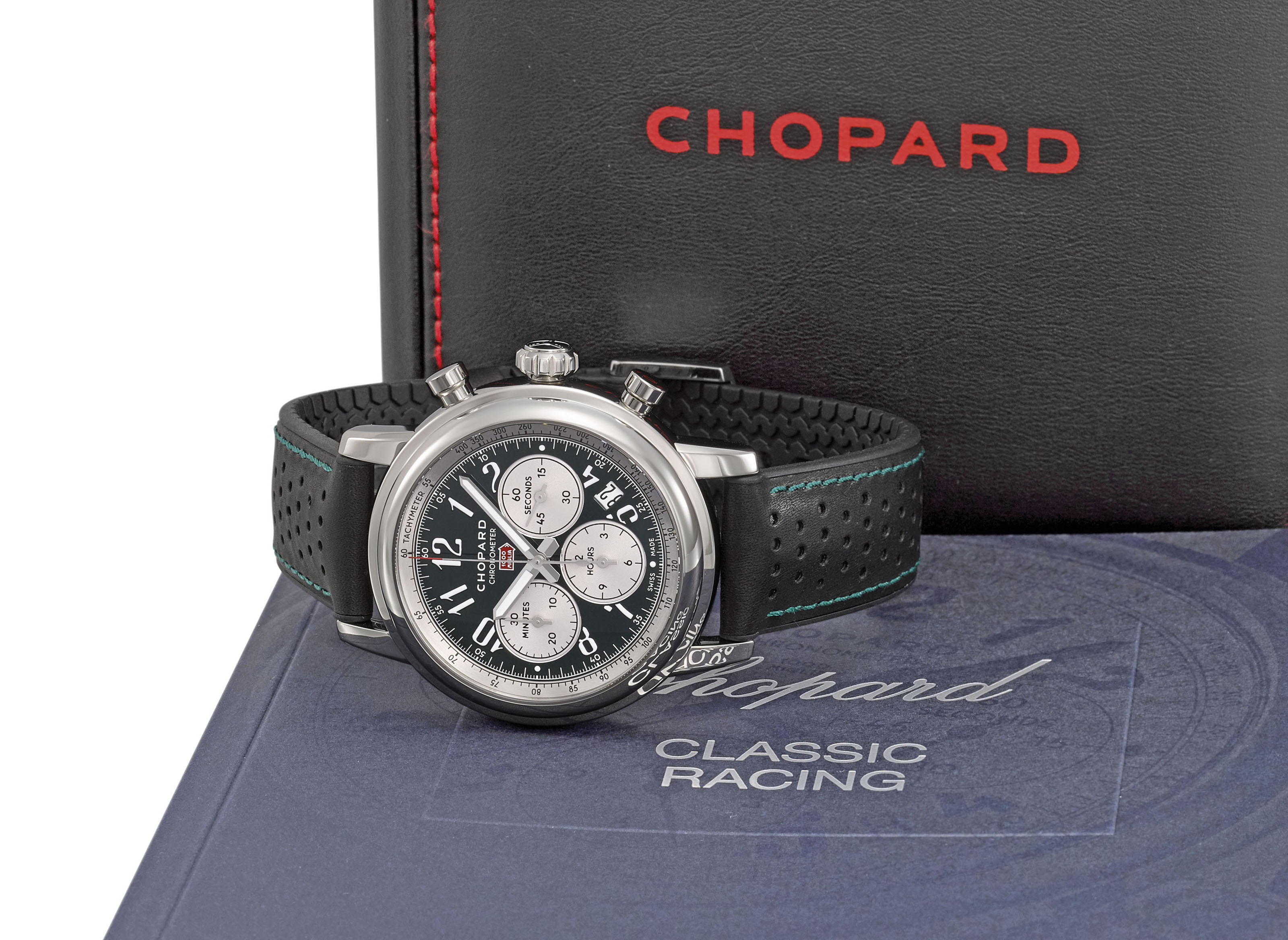 CHOPARD. A STAINLESS STEEL LIMITED EDITION AUTOMATIC CHRONOGRAPH