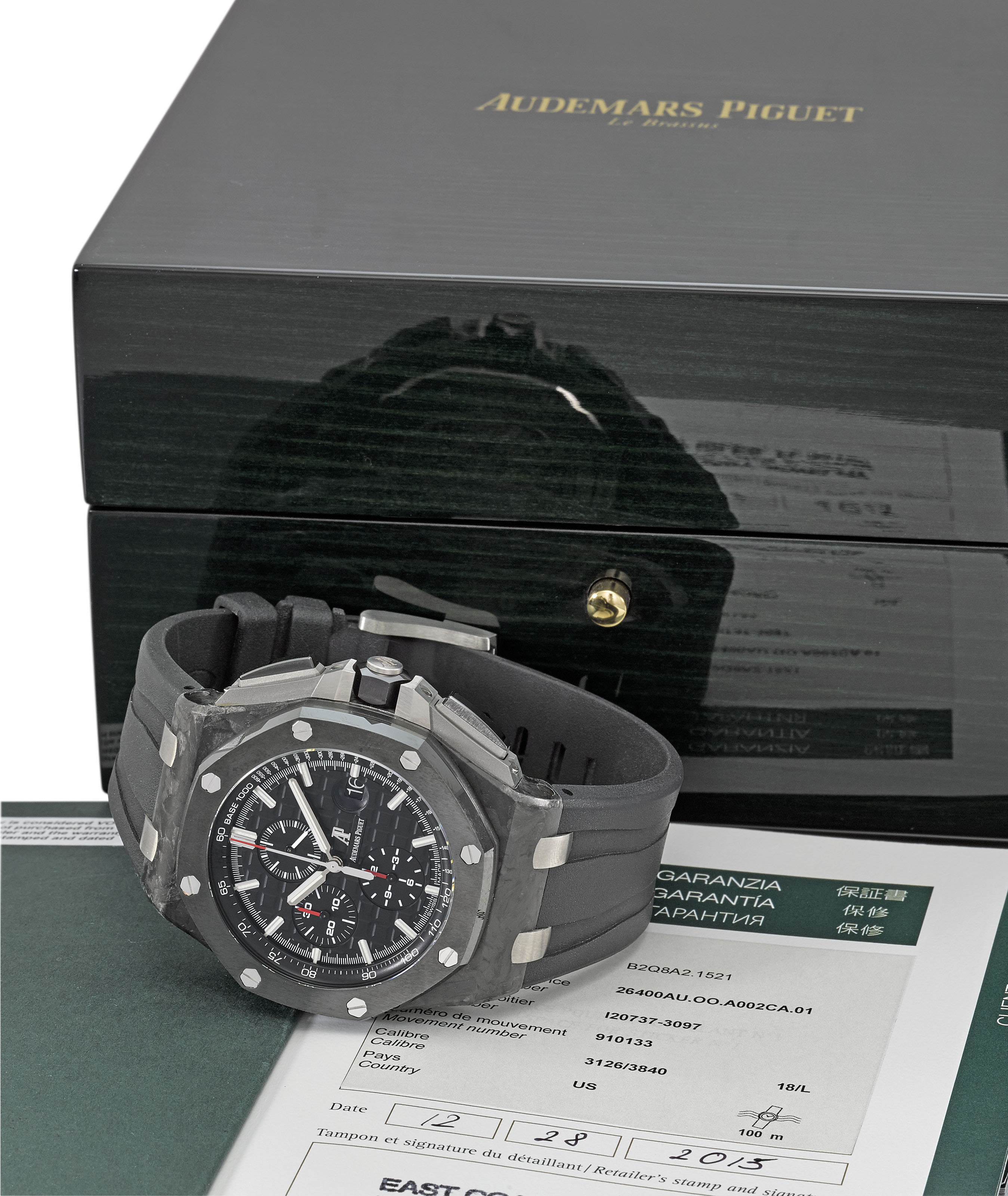 AUDEMARS PIGUET. A RARE STAINLESS STEEL AUTOMATIC WRISTWATCH WITH
