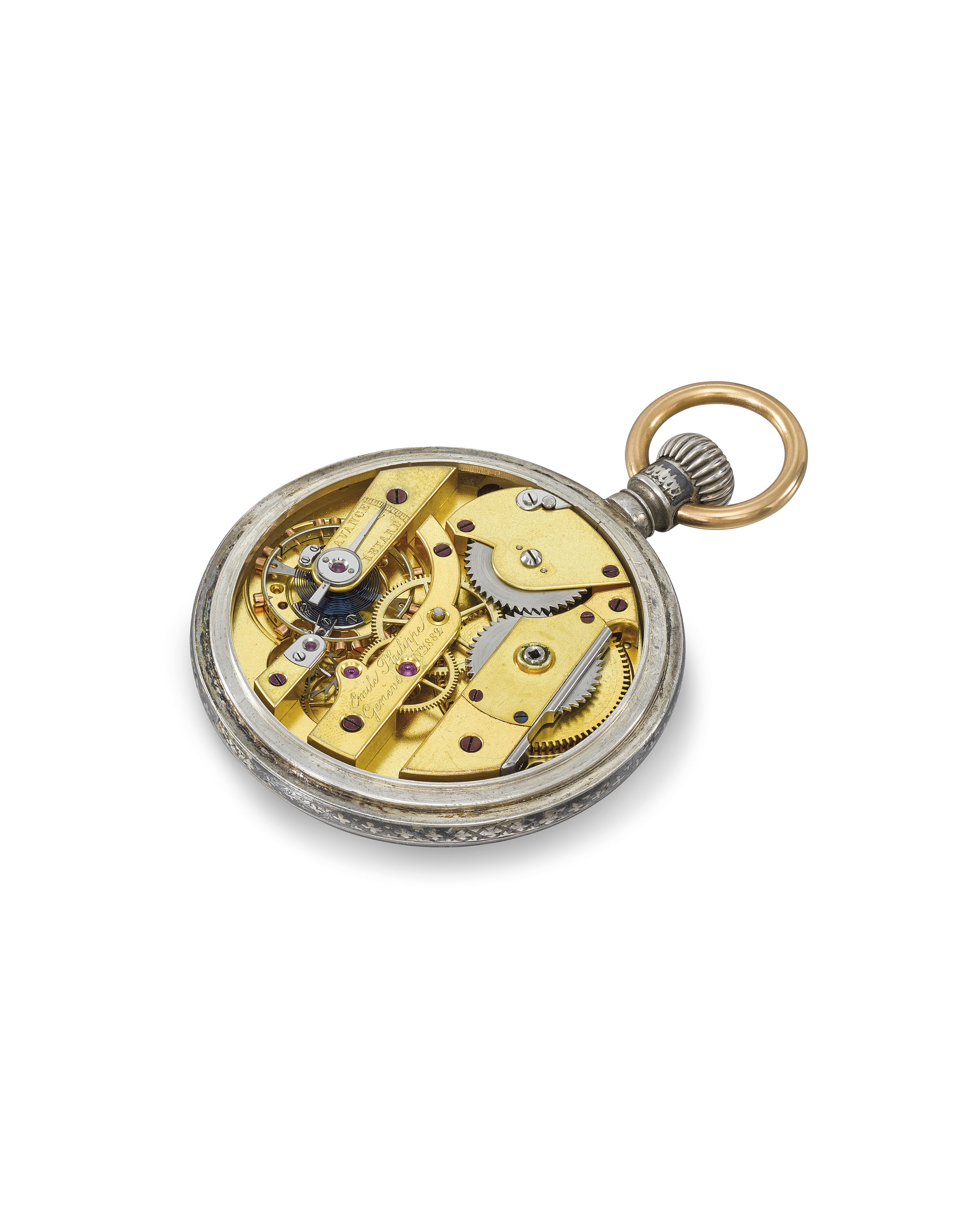 Joseph Émile Philippe. A fine and historically important nielloed silver and gold openface ...