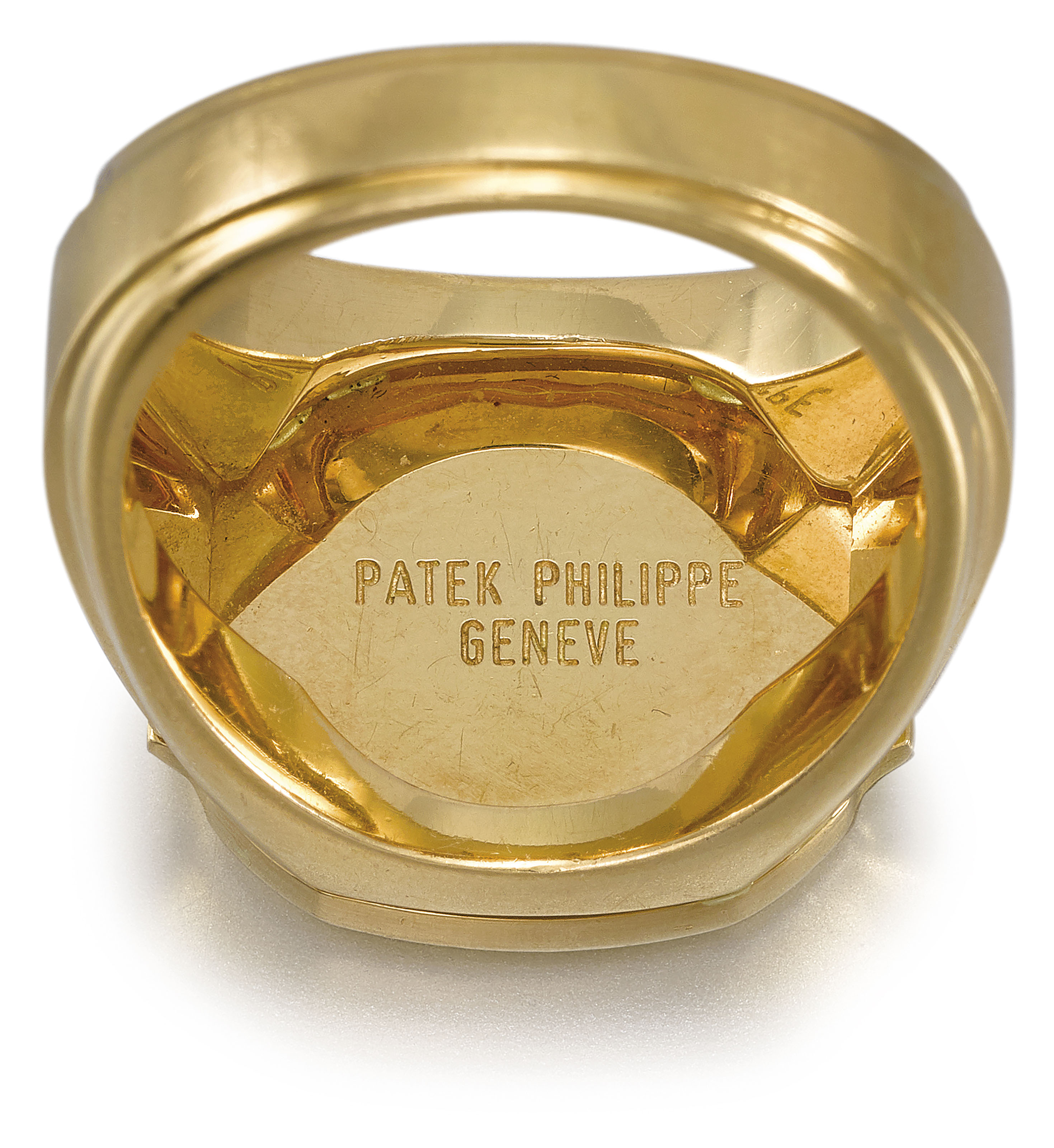 Patek Philippe A Very Fine And Rare 18k Gold And Stainless Steel Automatic Wristwatch With Date Bracelet Box And Patek Philippe Heavy 18k Gold Nautilus Ring Auctions Price Archive