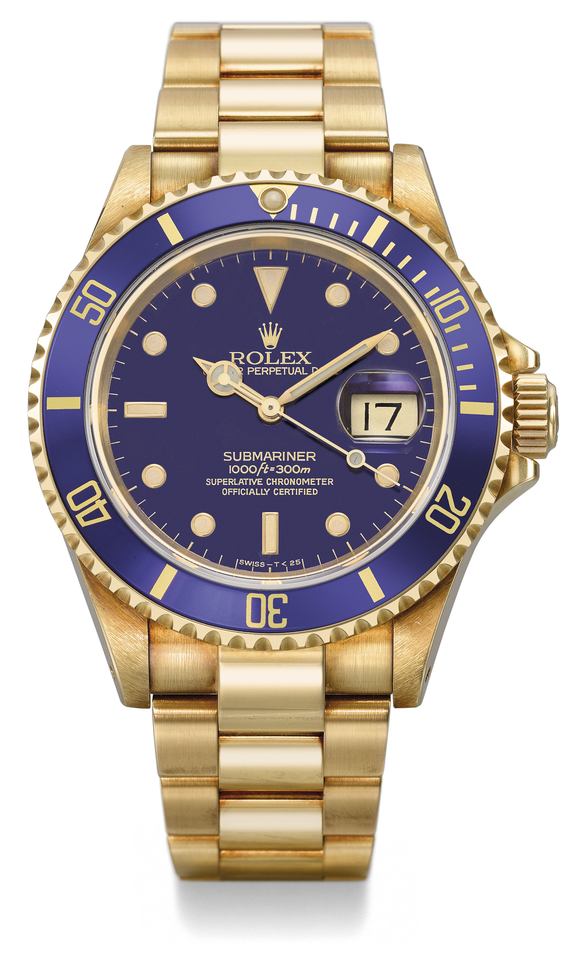 rolex submariner oyster perpetual date blue