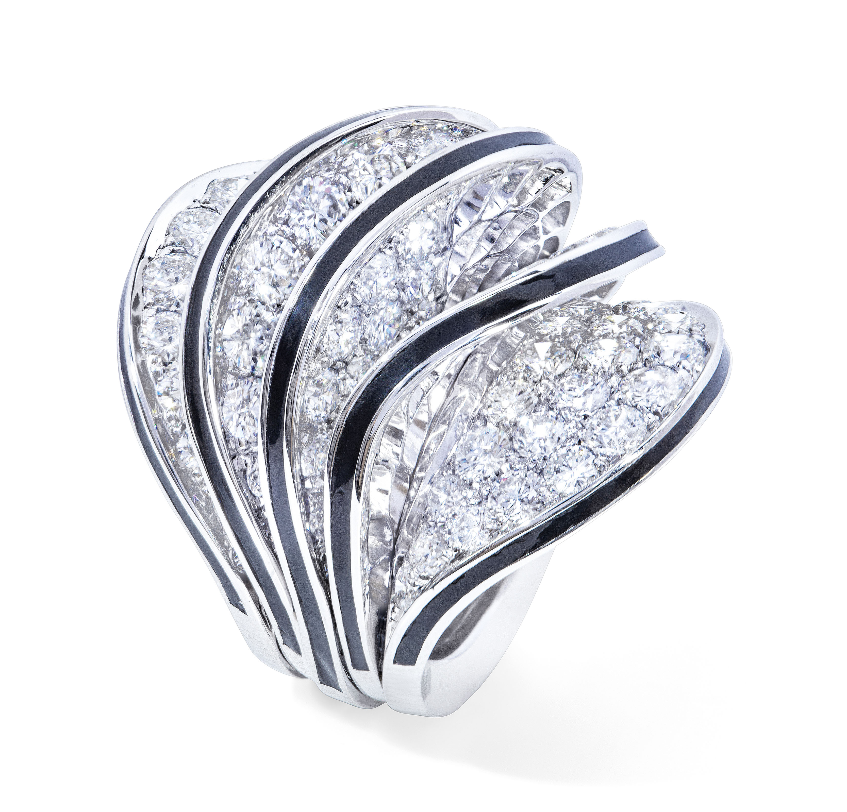 DIAMOND AND ENAMEL 'PARIS NOUVELLE VAGUE' RING, CARTIER | Christie's