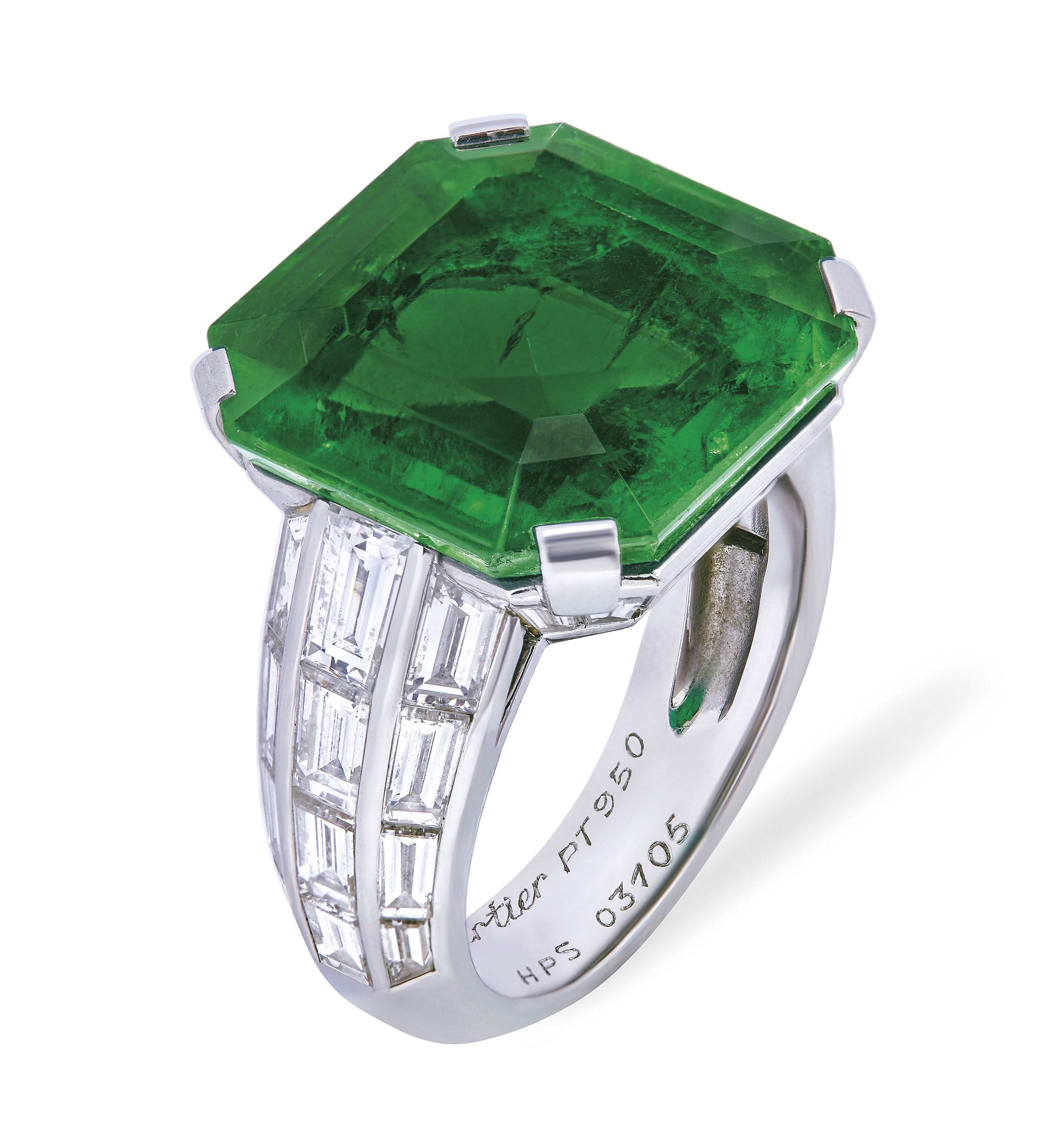 EMERALD AND DIAMOND RING, CARTIER | Christie's