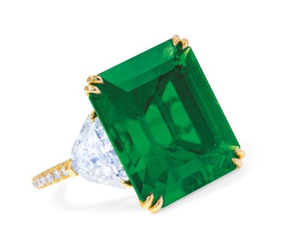 RARE EMERALD AND DIAMOND RING | Christie's