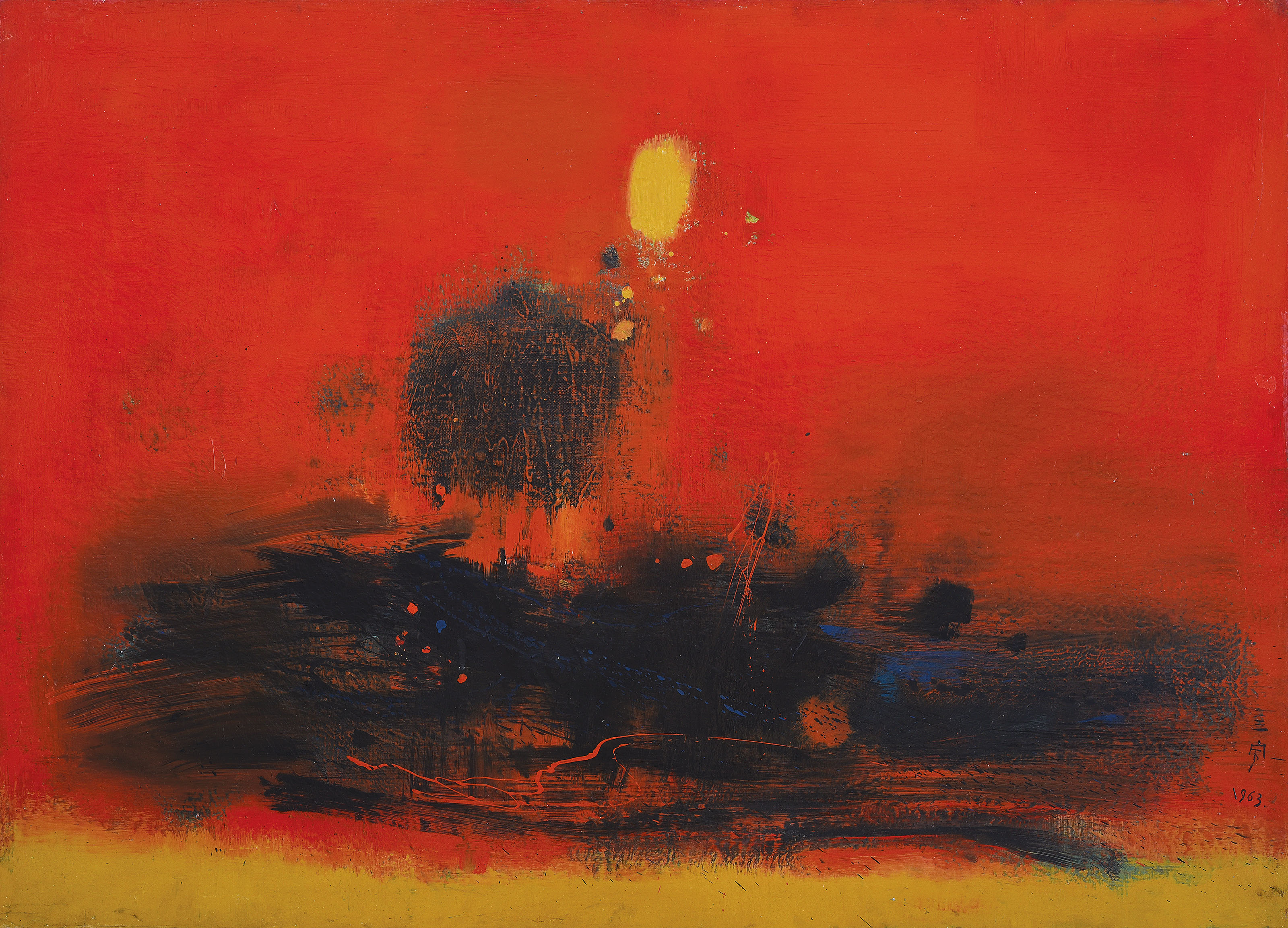 Cheong Soo Pieng Singapore 1917 1983 A Chinese Vermillion