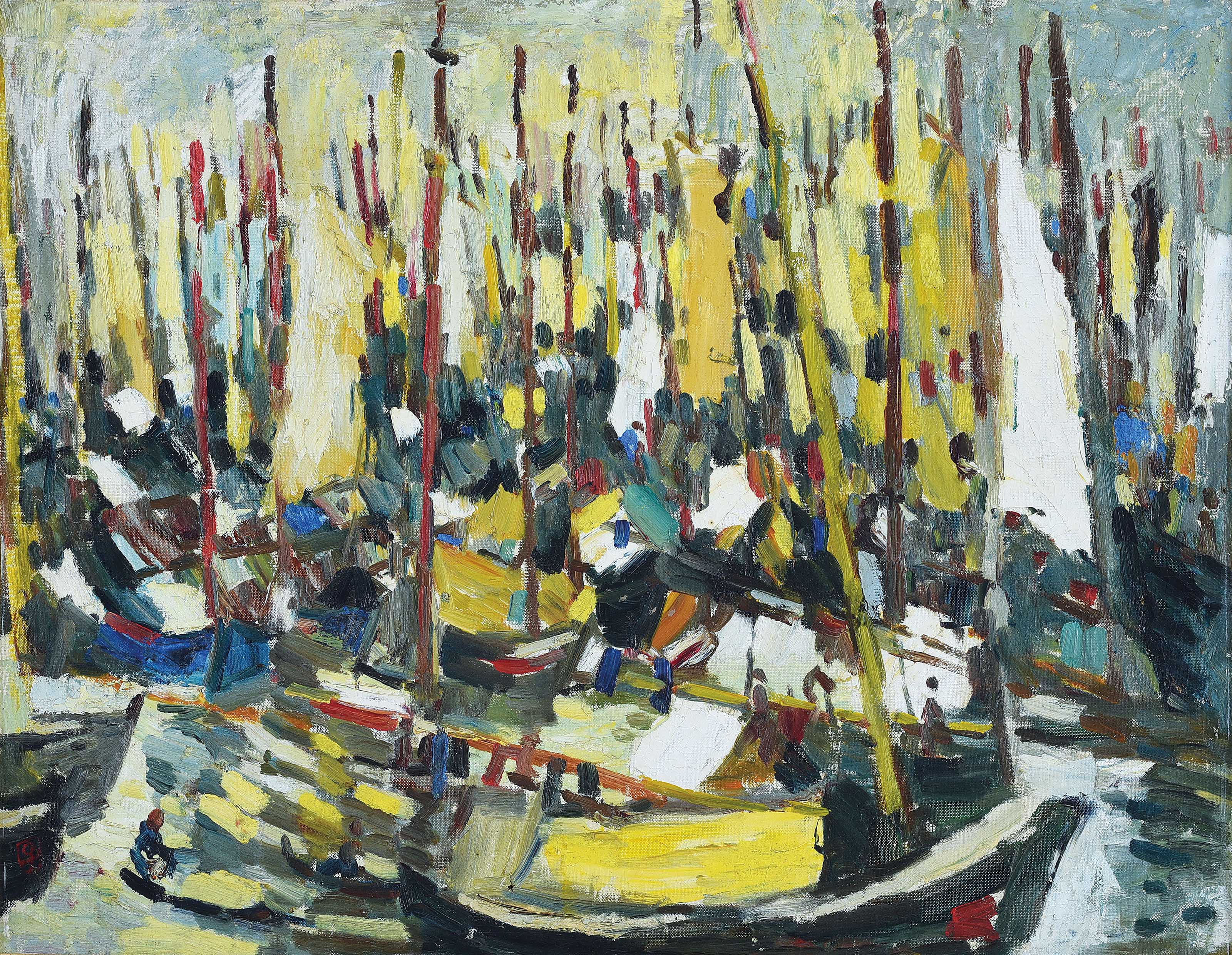LIM TZE PENG (SINGAPORE, B. 1923) , Boats Christie's