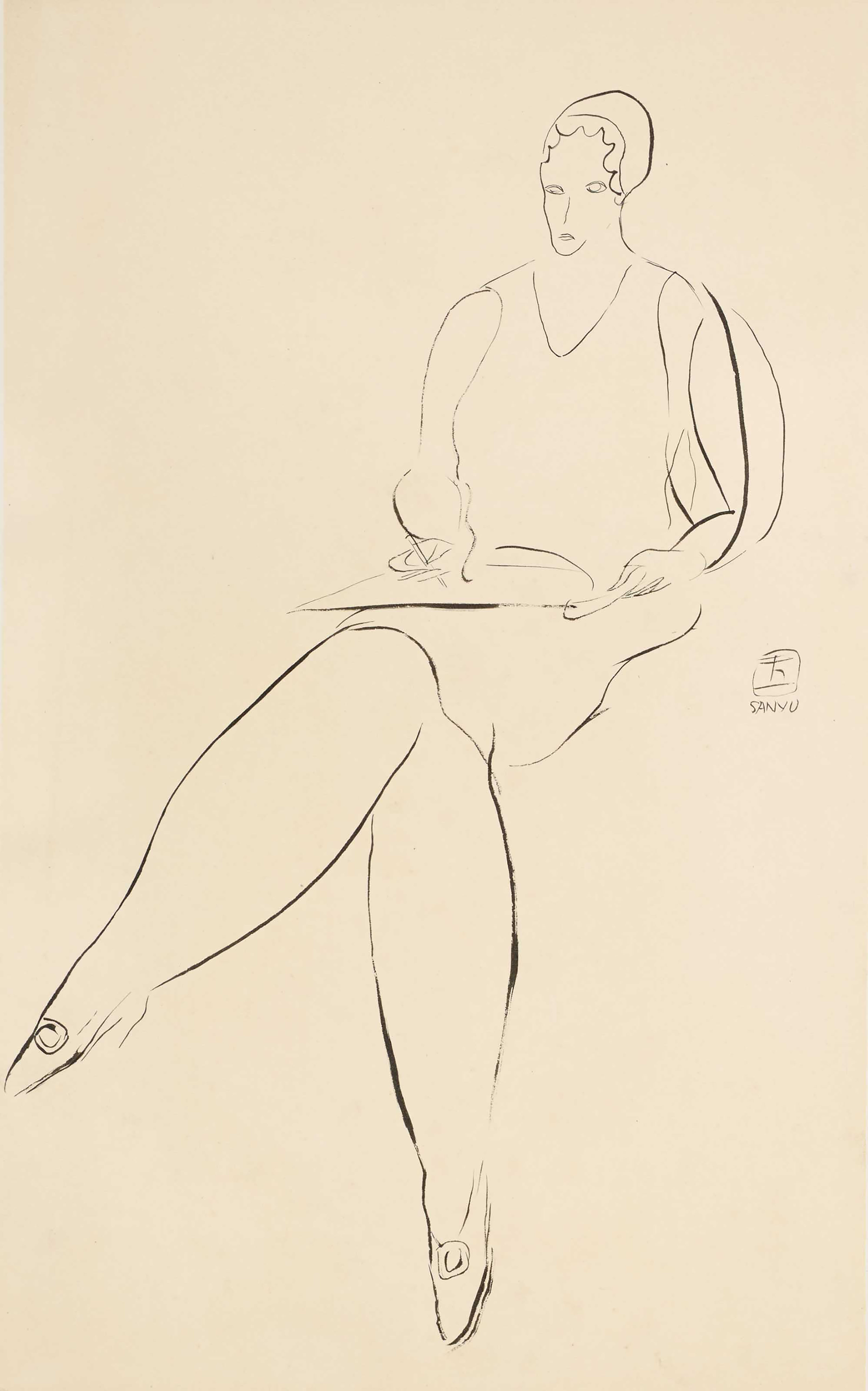 Lady Sketching